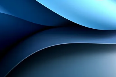 Abstract Blue Curved Layers Background