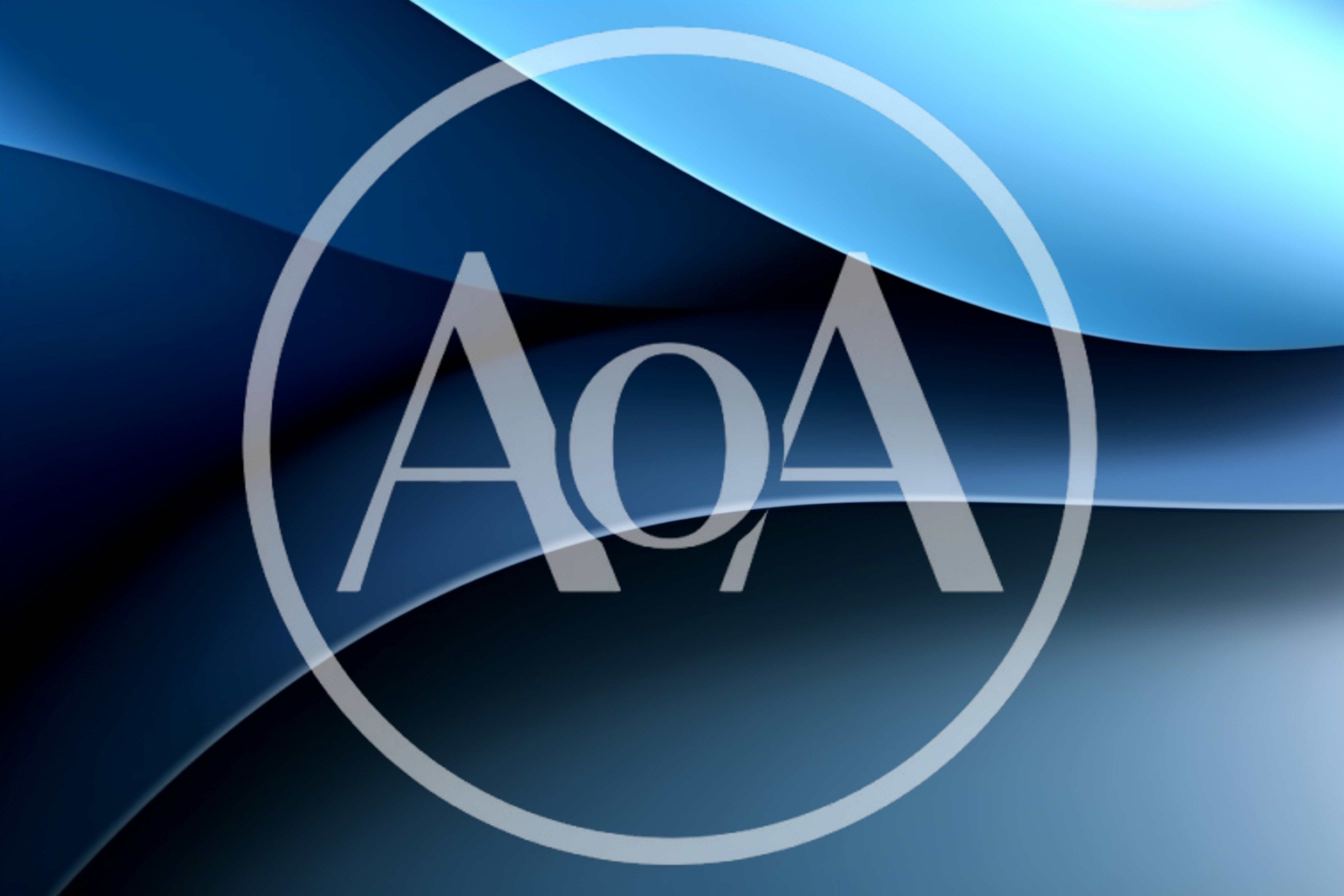 Abstract Blue Curved Layers Background