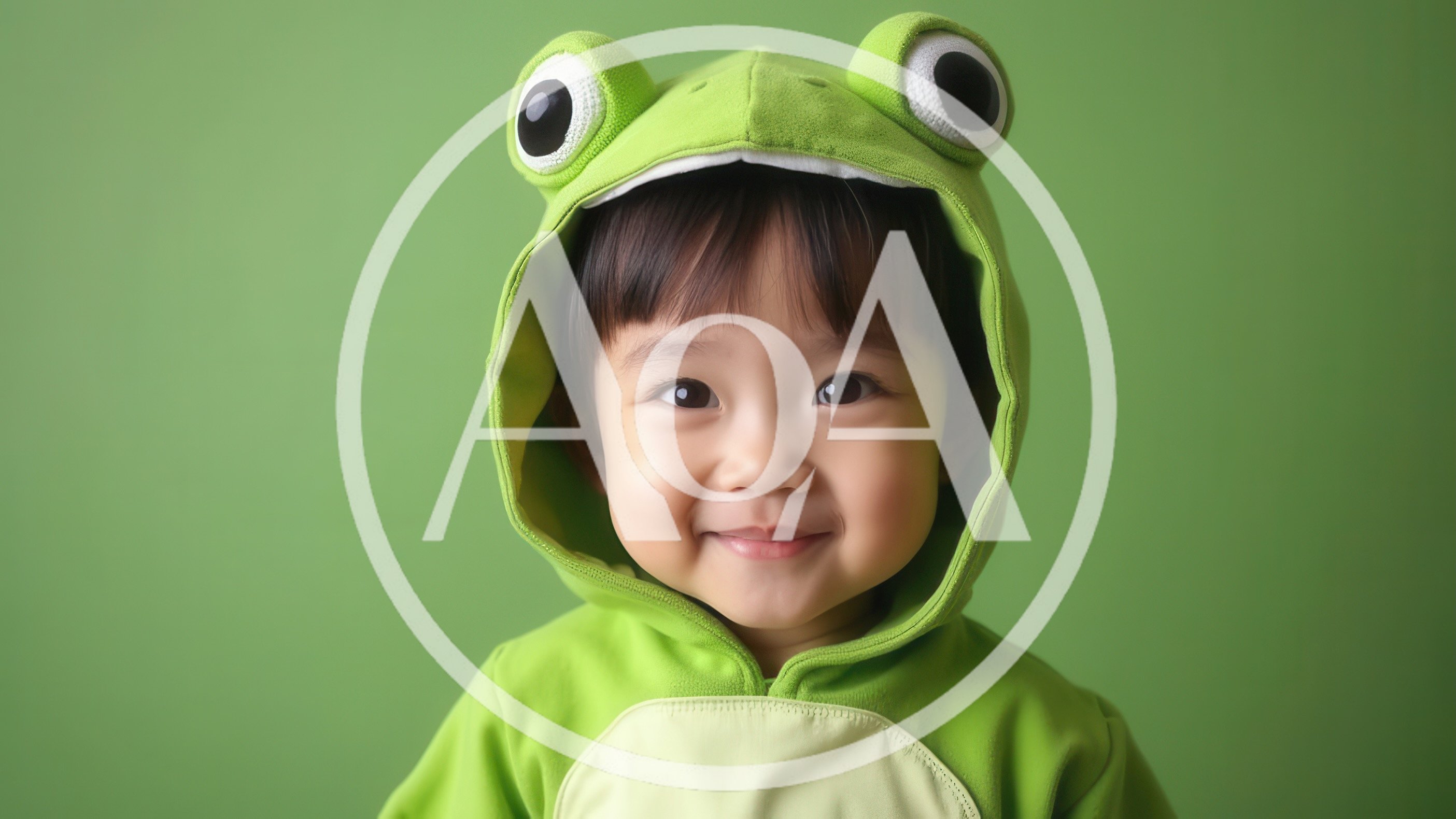 Toddler Wearing A Cute Green Frog Costume
