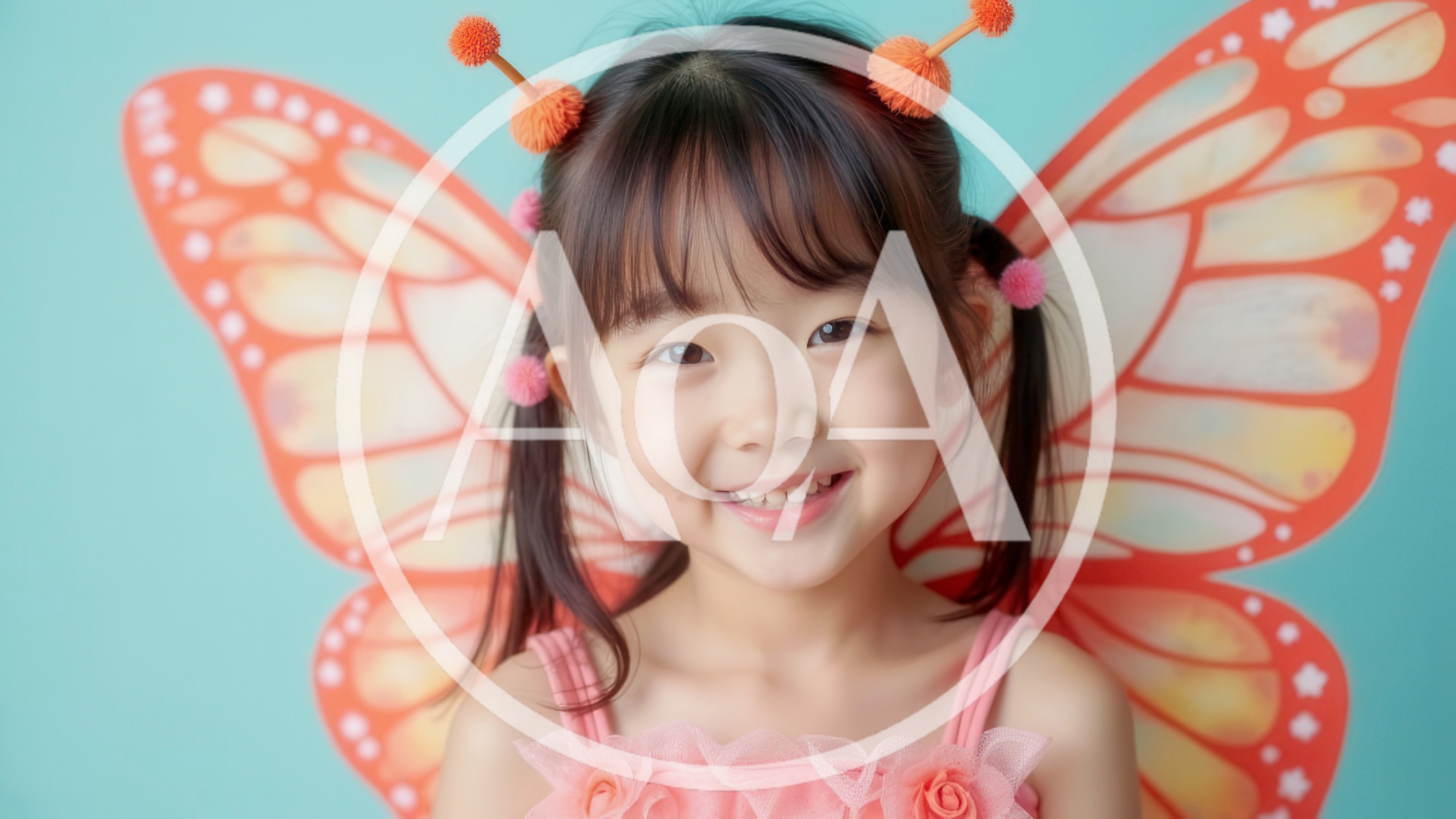 Portrait of a Young Girl Dressed as a Butterfly