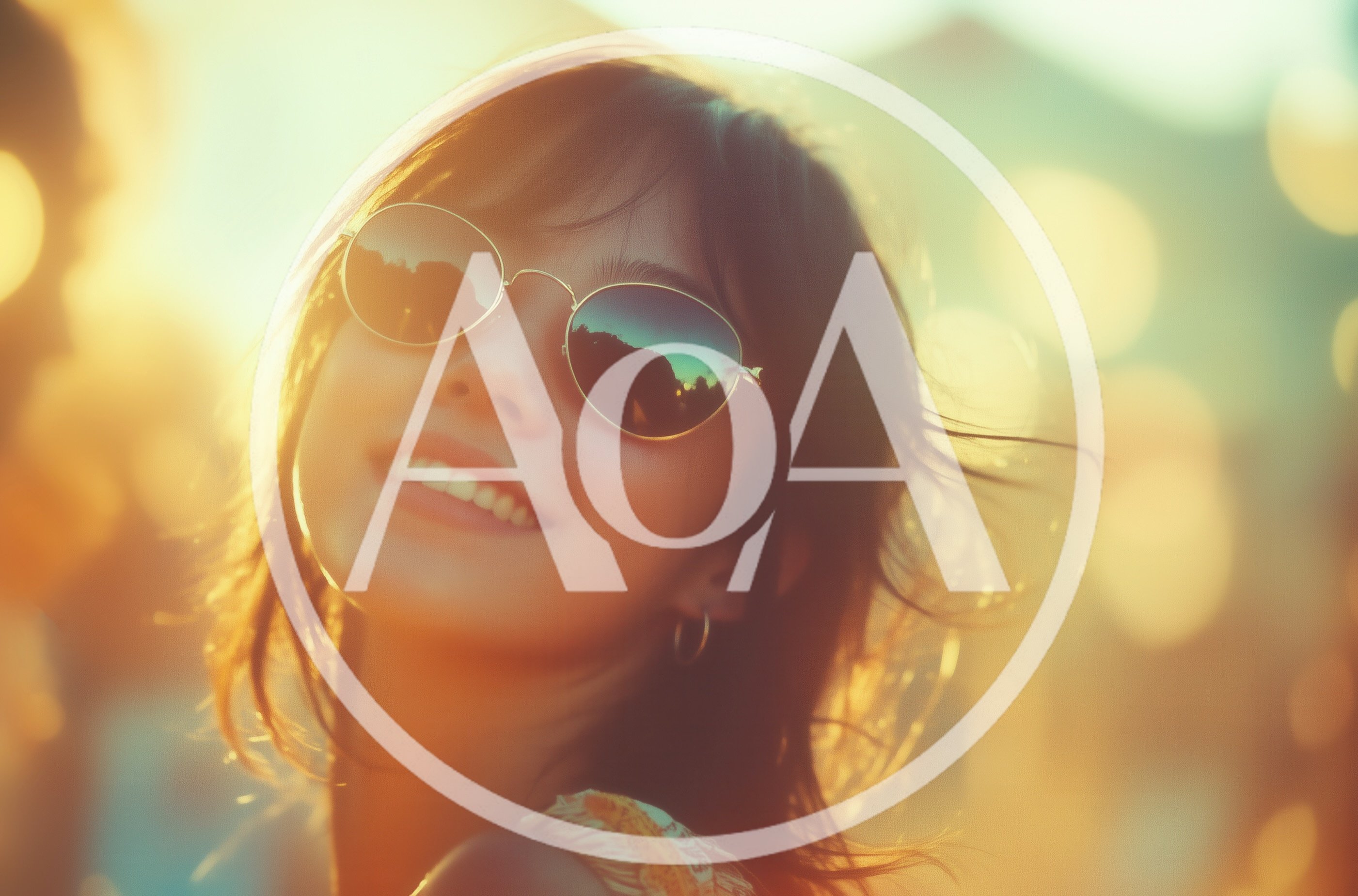 Young Woman Smiling Outdoors During Golden Hour