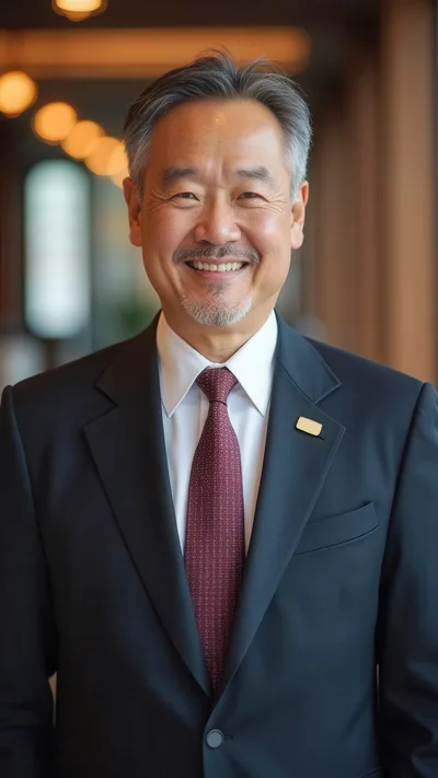 Portrait Of A Professional Asian Businessman Smiling