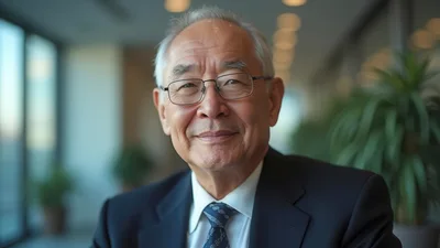 Portrait Of A Professional Senior Asian Businessman