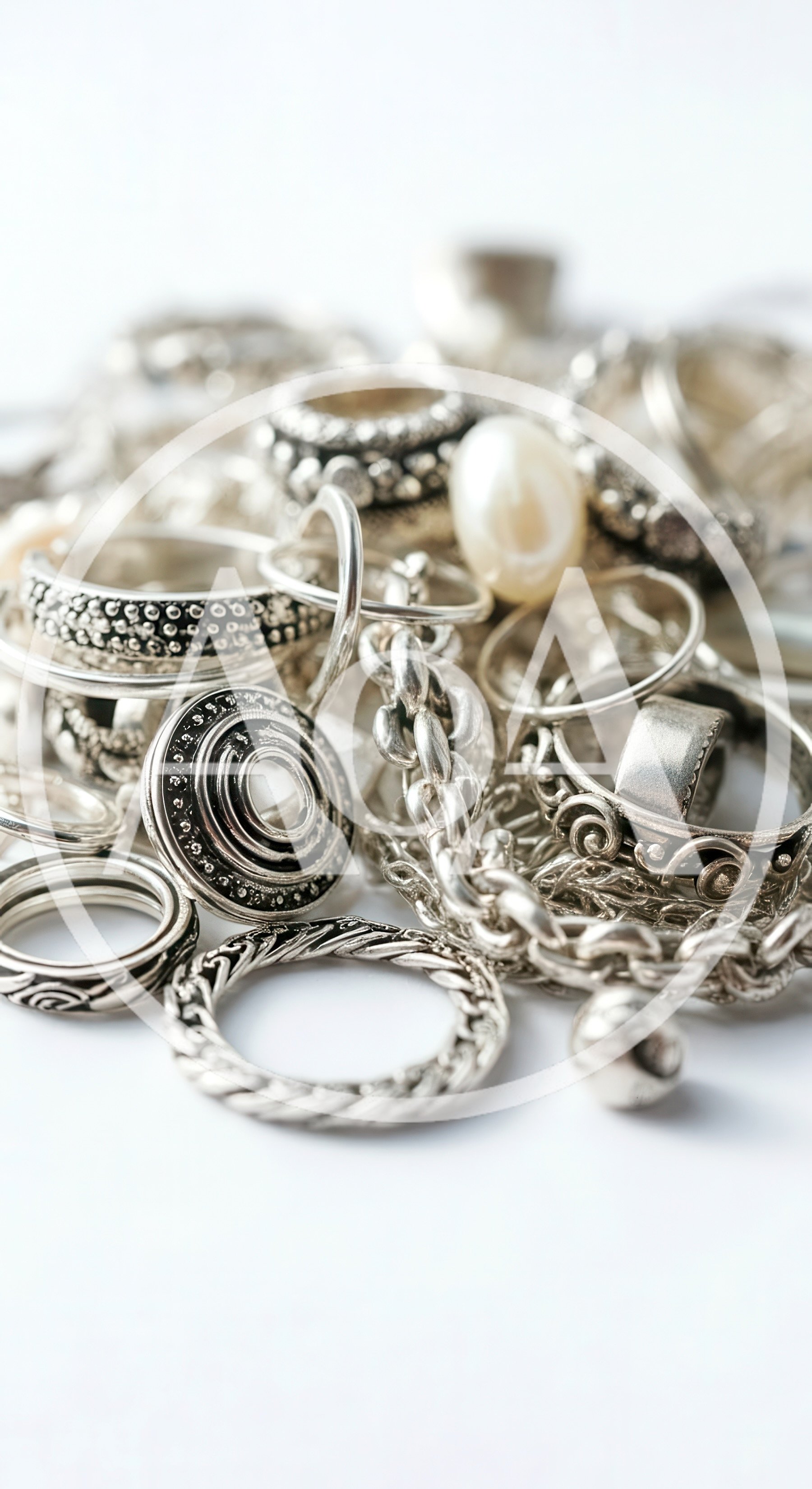 Collection of Vintage Silver Jewelry and Rings