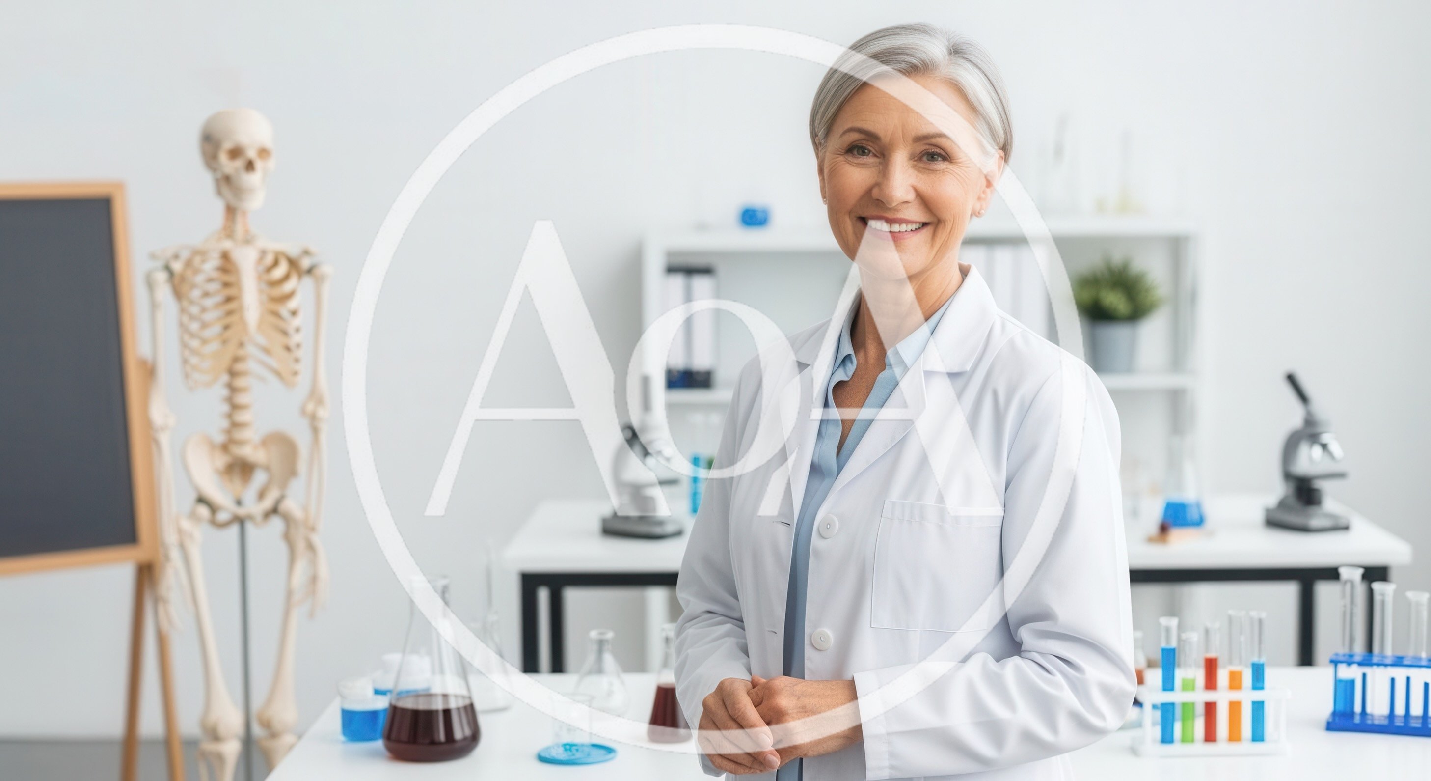 Mature Female Scientist Standing In A Laboratory