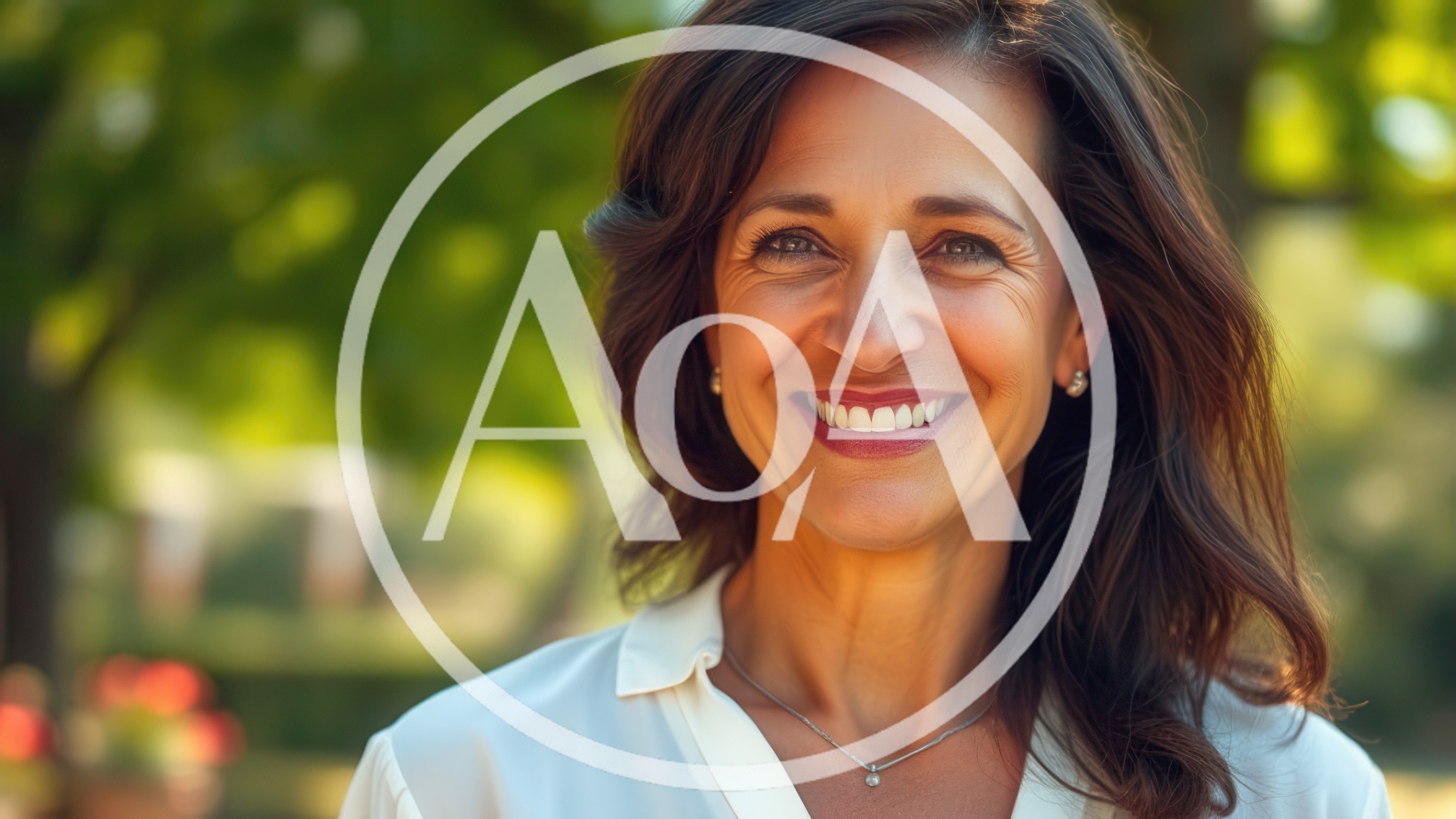 Portrait Of A Smiling Mature Woman Outdoors