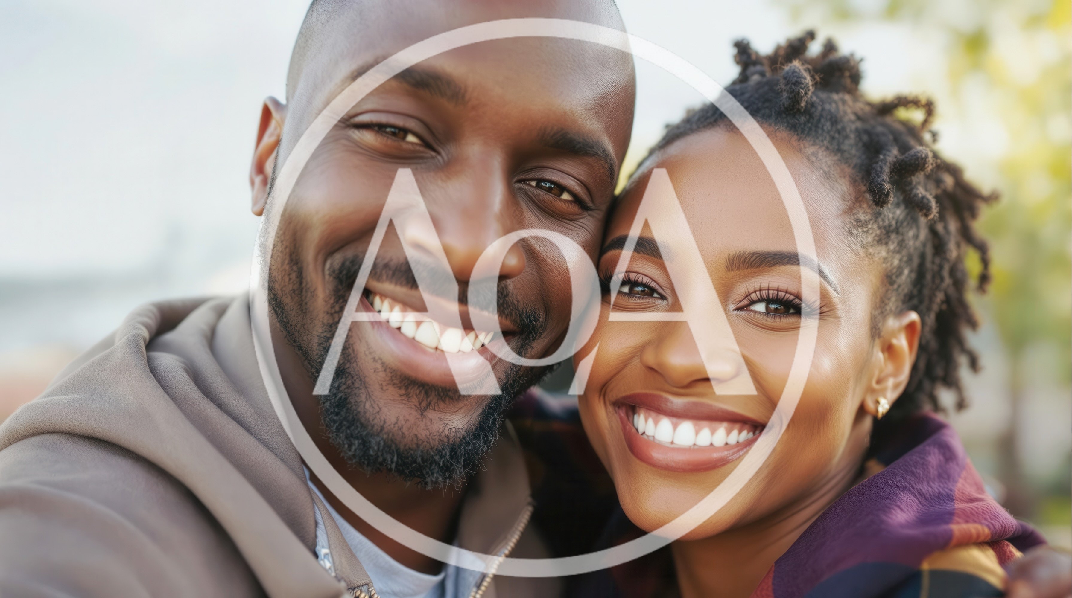 Close Up Portrait of a Happy Black Couple