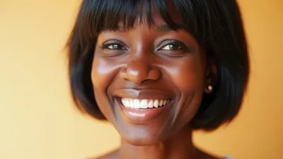Portrait Of A Smiling Young Black Woman