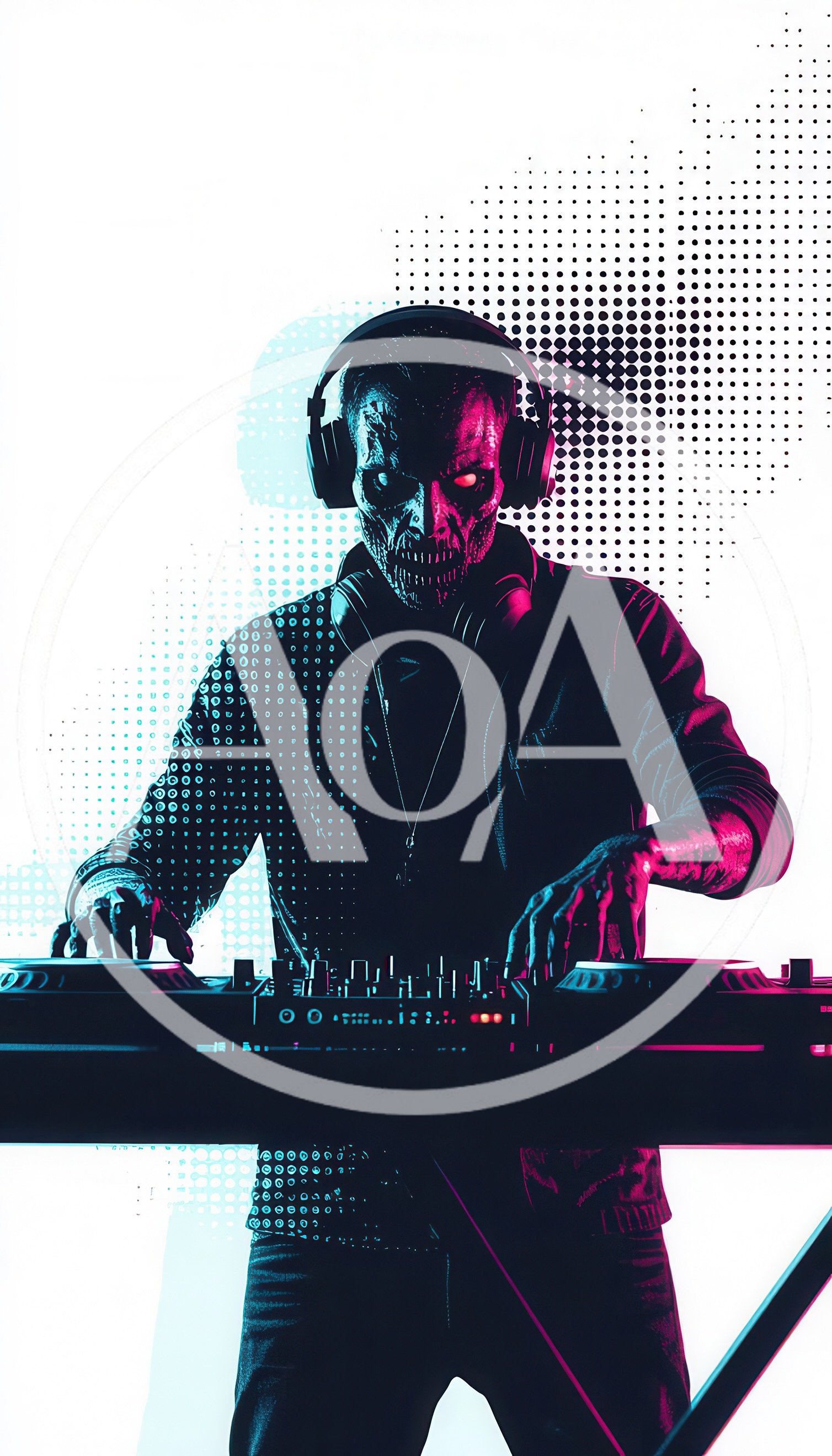 Undead DJ Performing Electronic Music Set