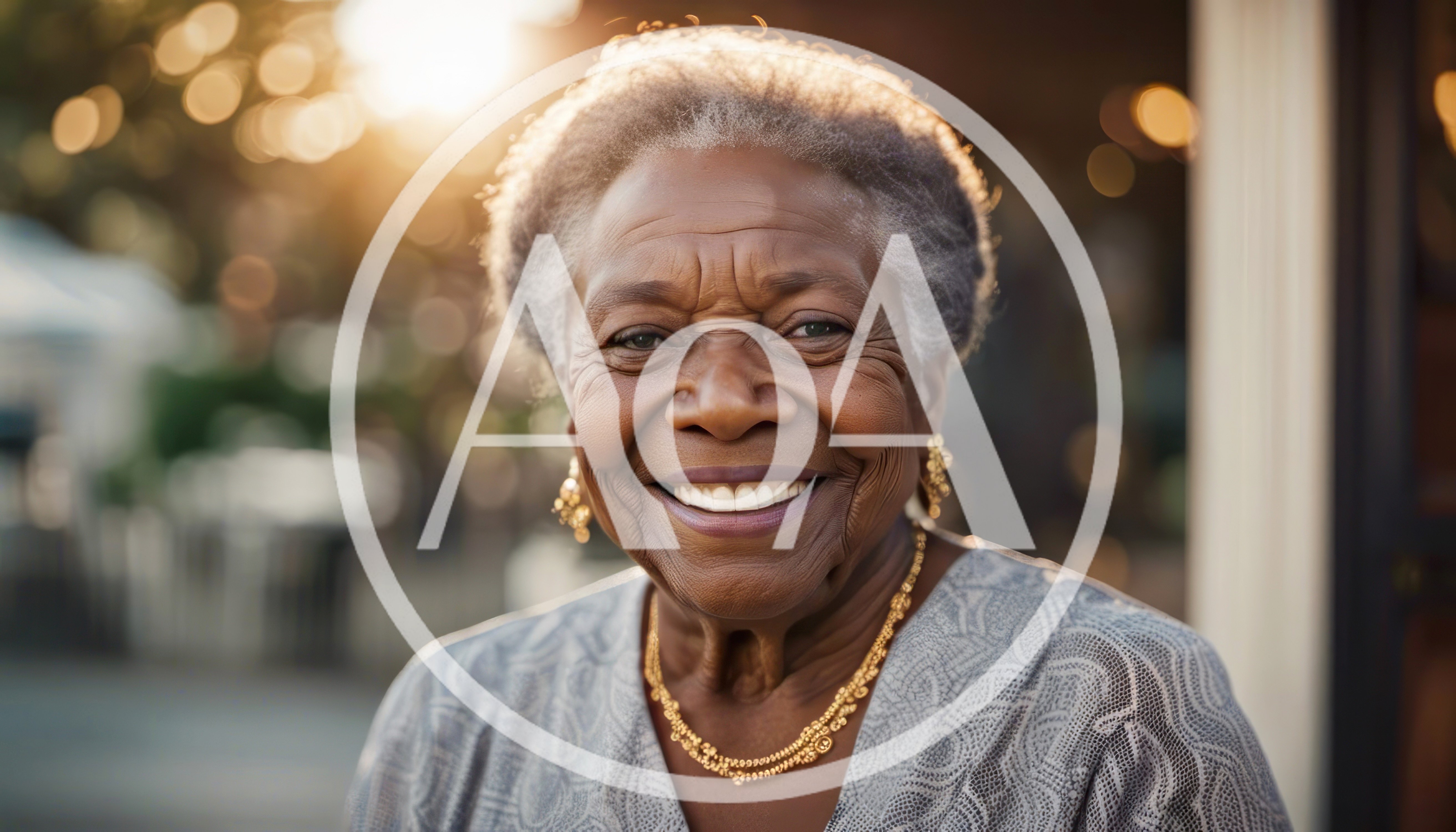 Portrait Of A Smiling Elderly African American Woman