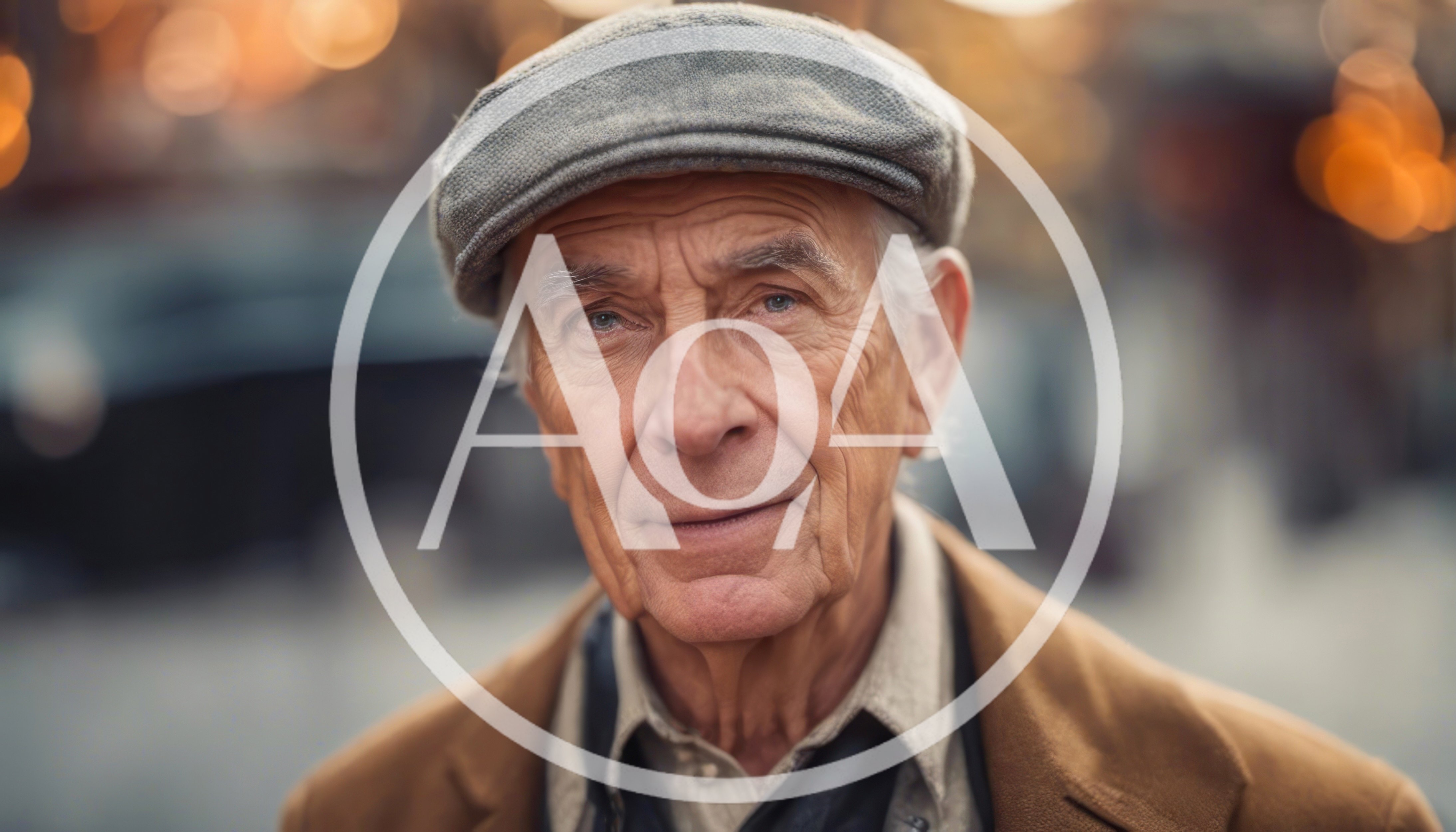 Portrait Of An Elderly Man Wearing A Flat Cap