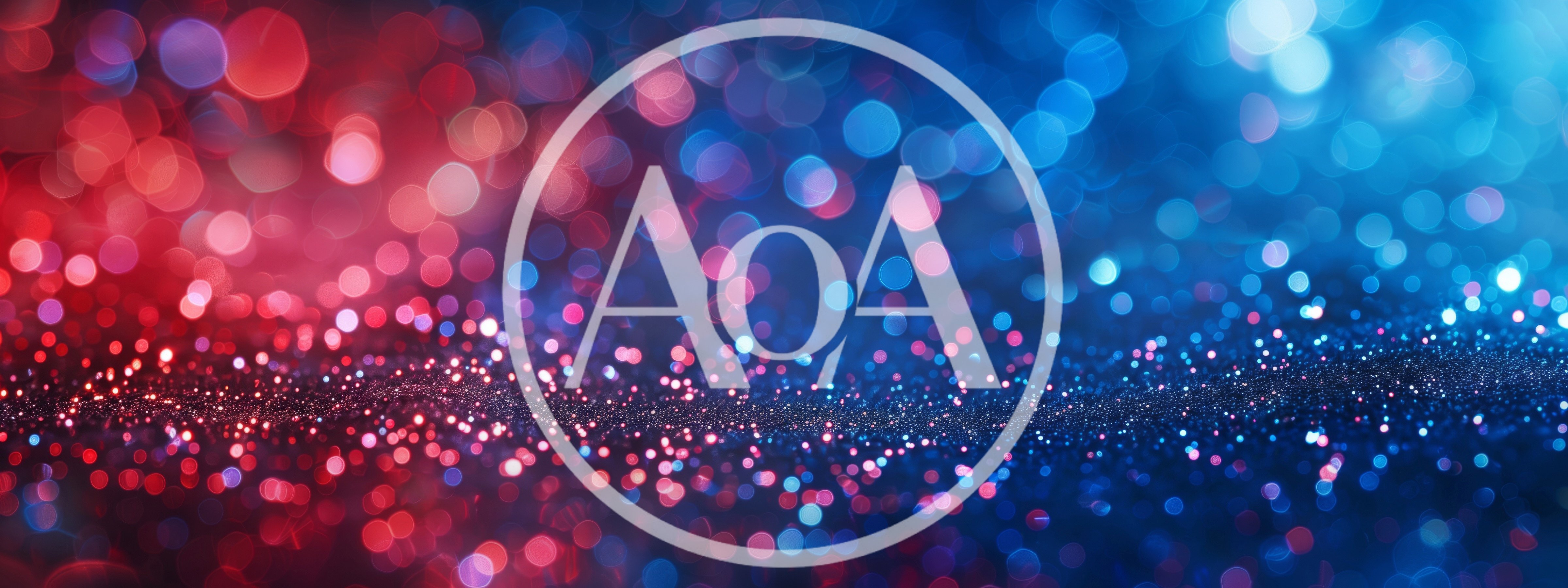 Abstract Red and Blue Bokeh Glitter Background