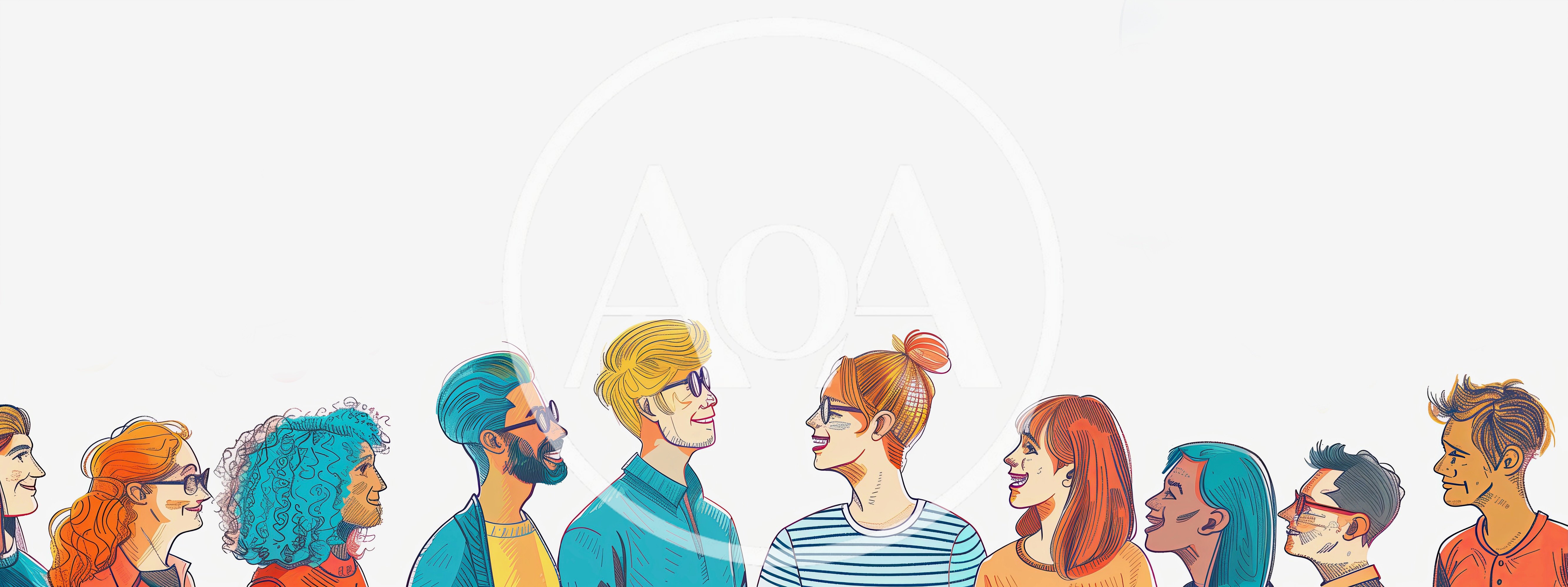 Diverse Group Of People Looking At Each Other