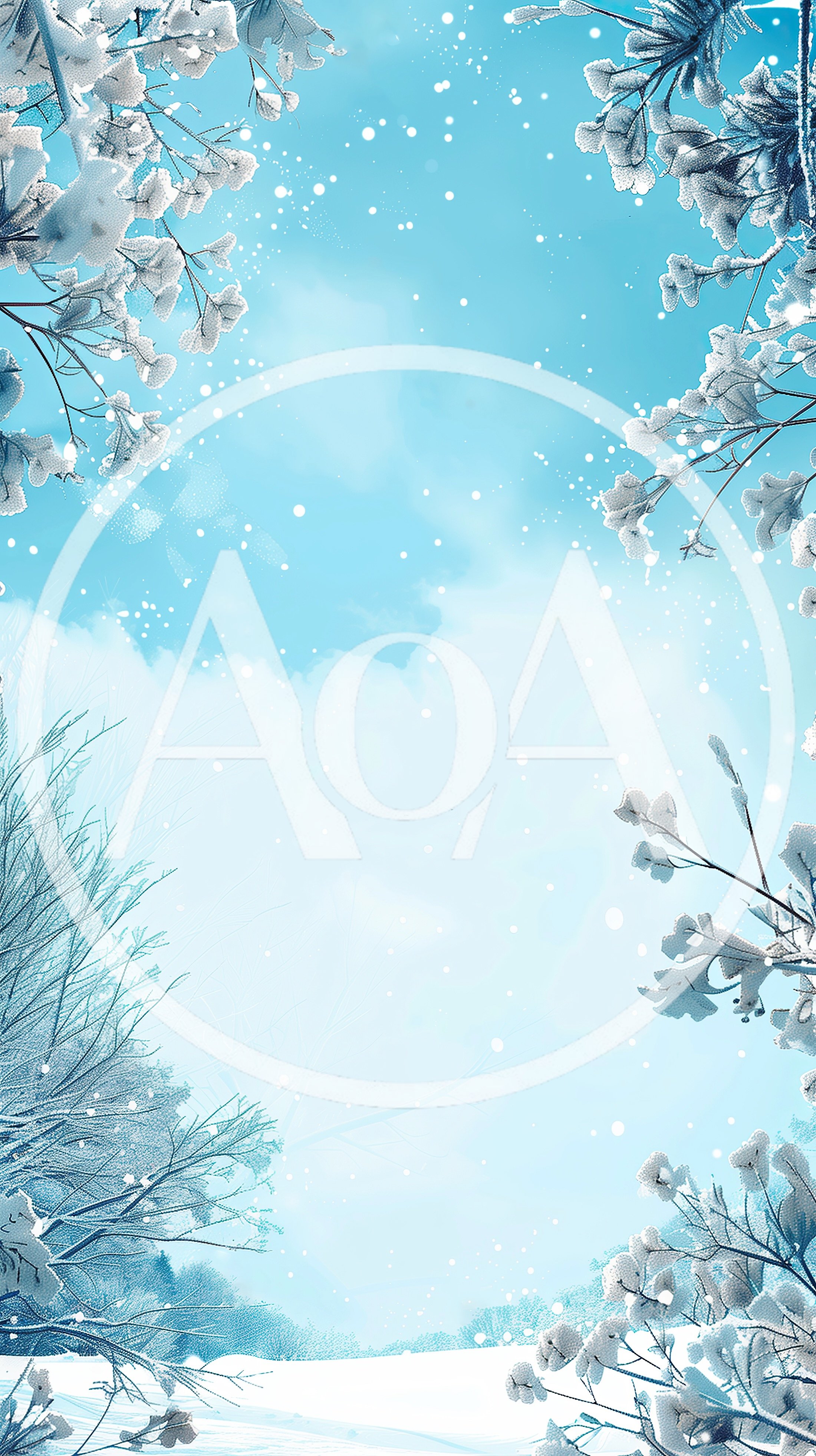 Winter Forest Landscape With Falling Snow