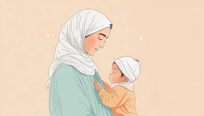 Illustration Of A Mother Holding Her Baby