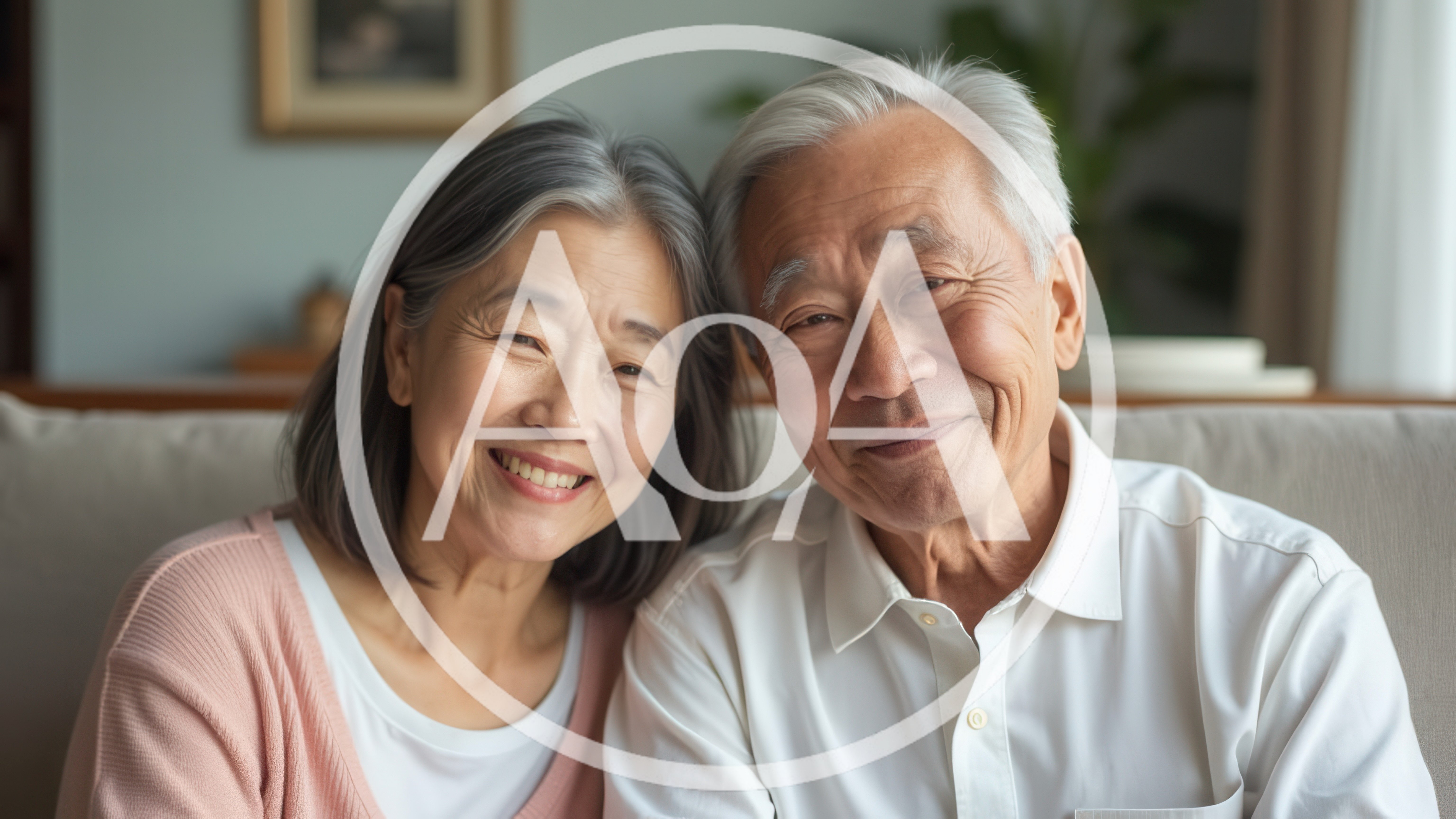 Portrait Of A Happy Senior Asian Couple