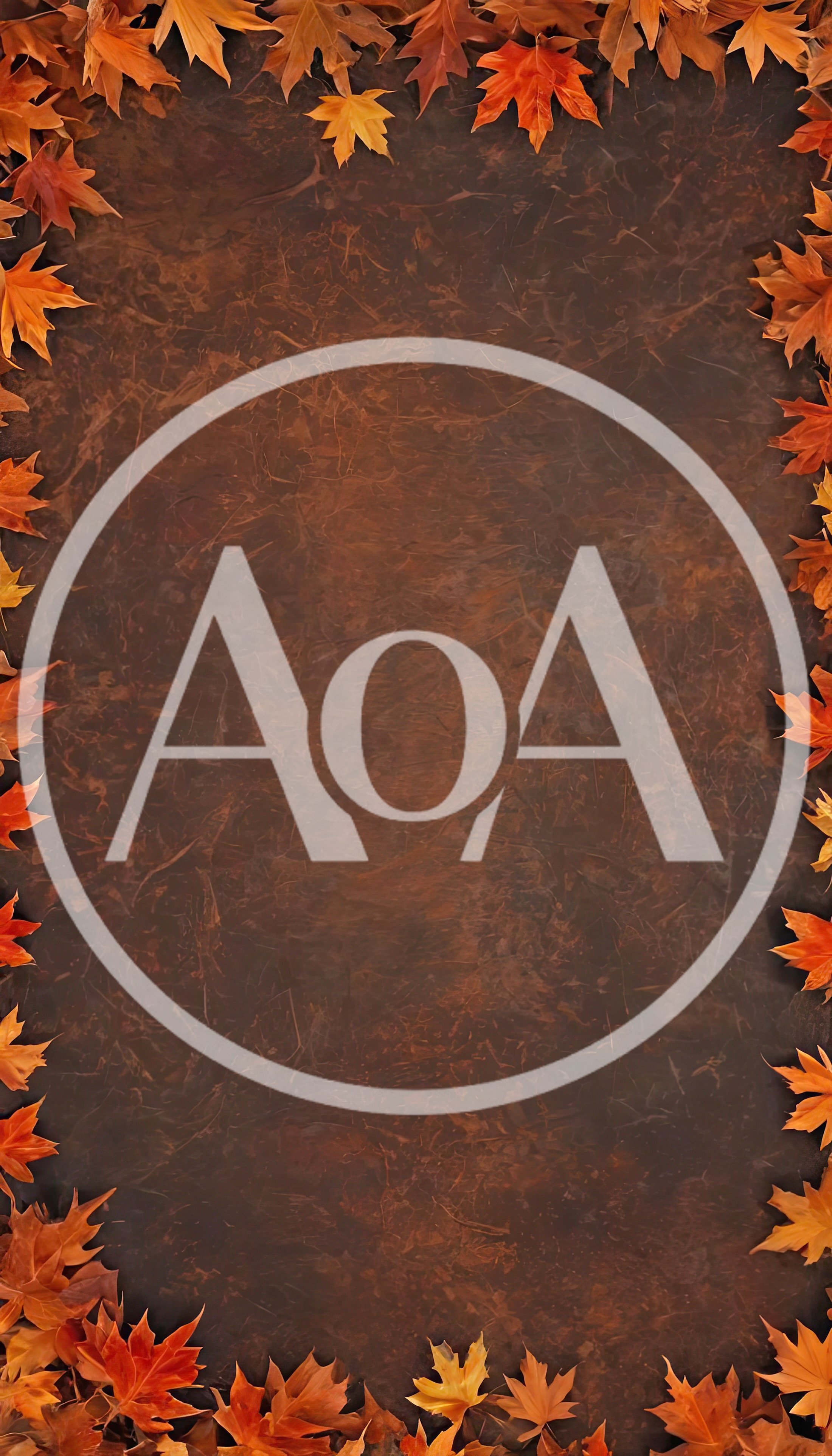 Autumn Maple Leaf Border Frame On Dark Background