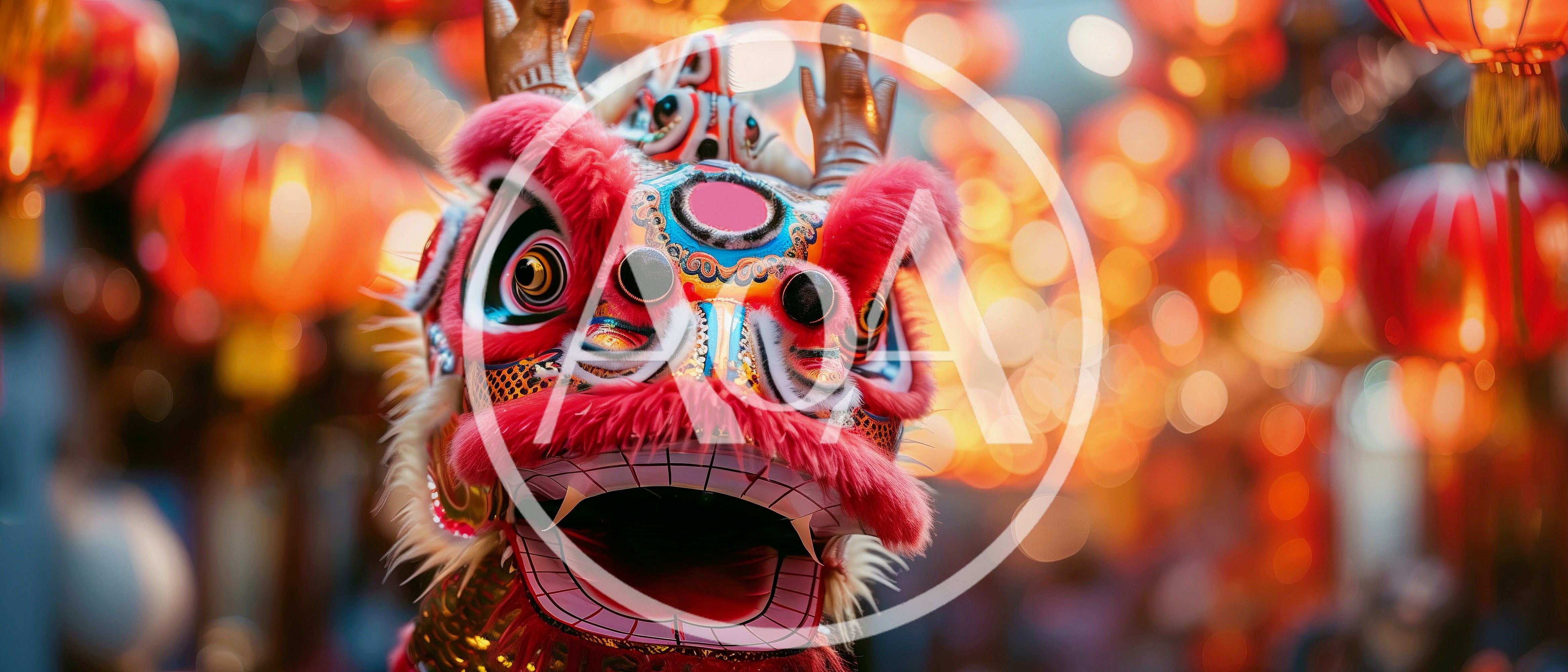 Traditional Chinese Lion Dance Costume Head