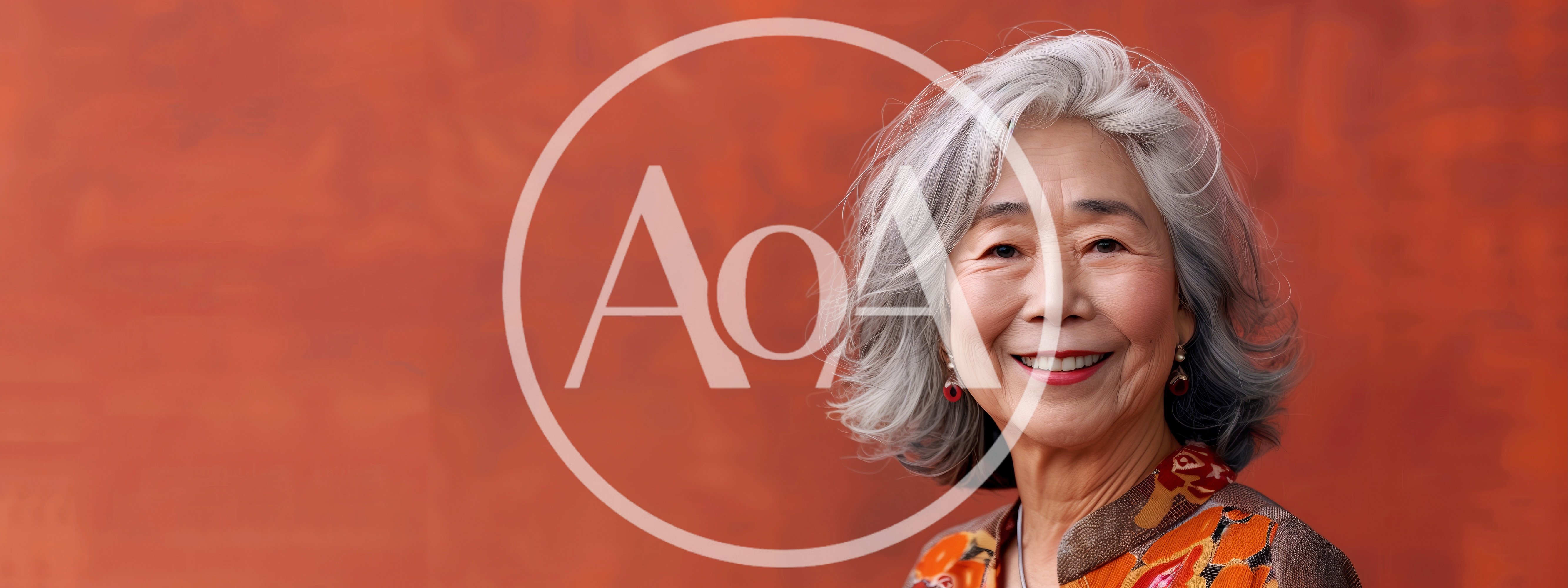 Portrait Of A Smiling Mature Asian Woman