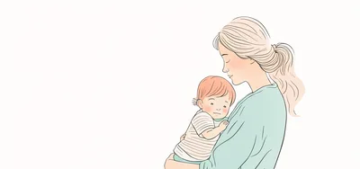 Mother Holding Her Baby In A Gentle Embrace