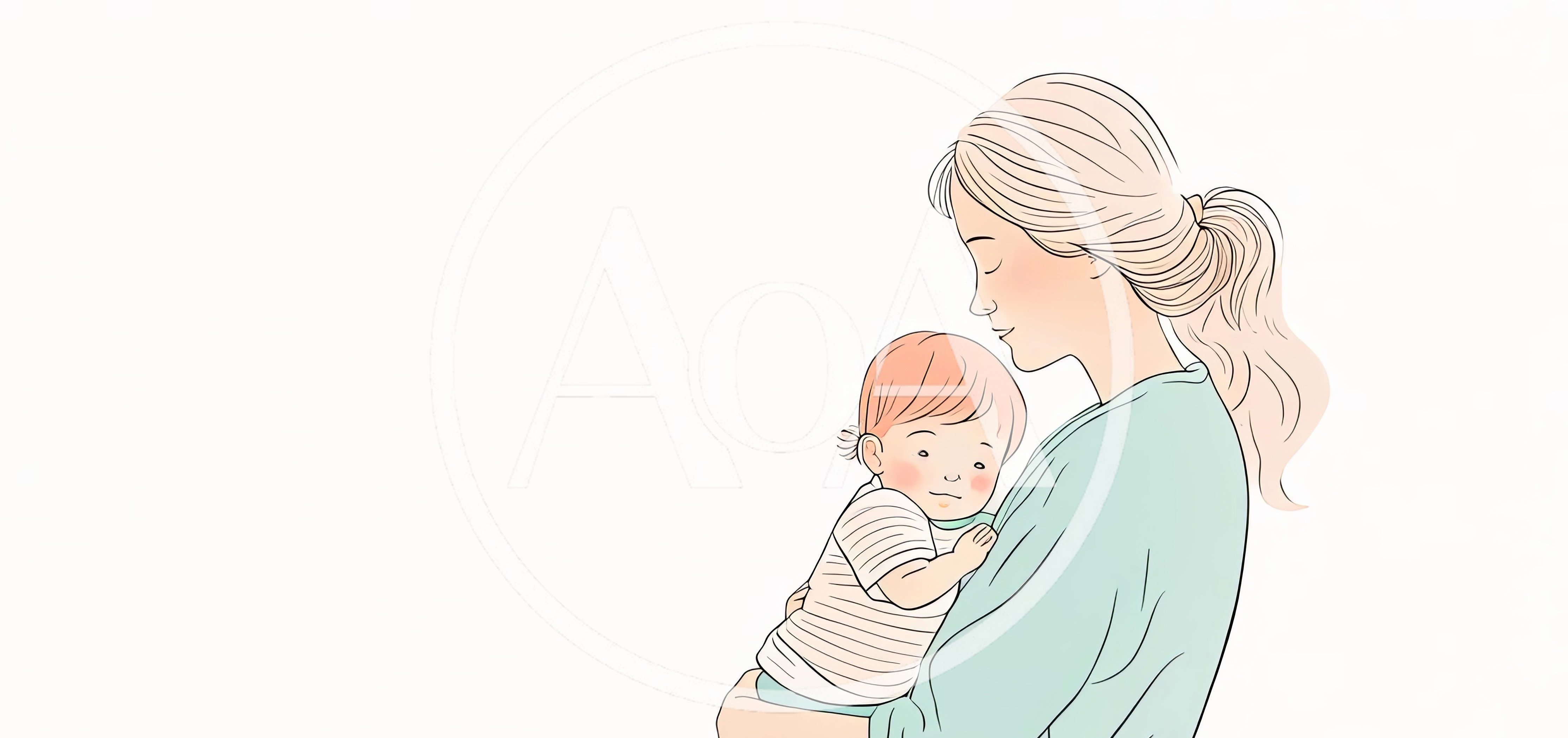 Mother Holding Her Baby In A Gentle Embrace
