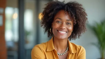 Portrait Of A Smiling Professional Woman In Office