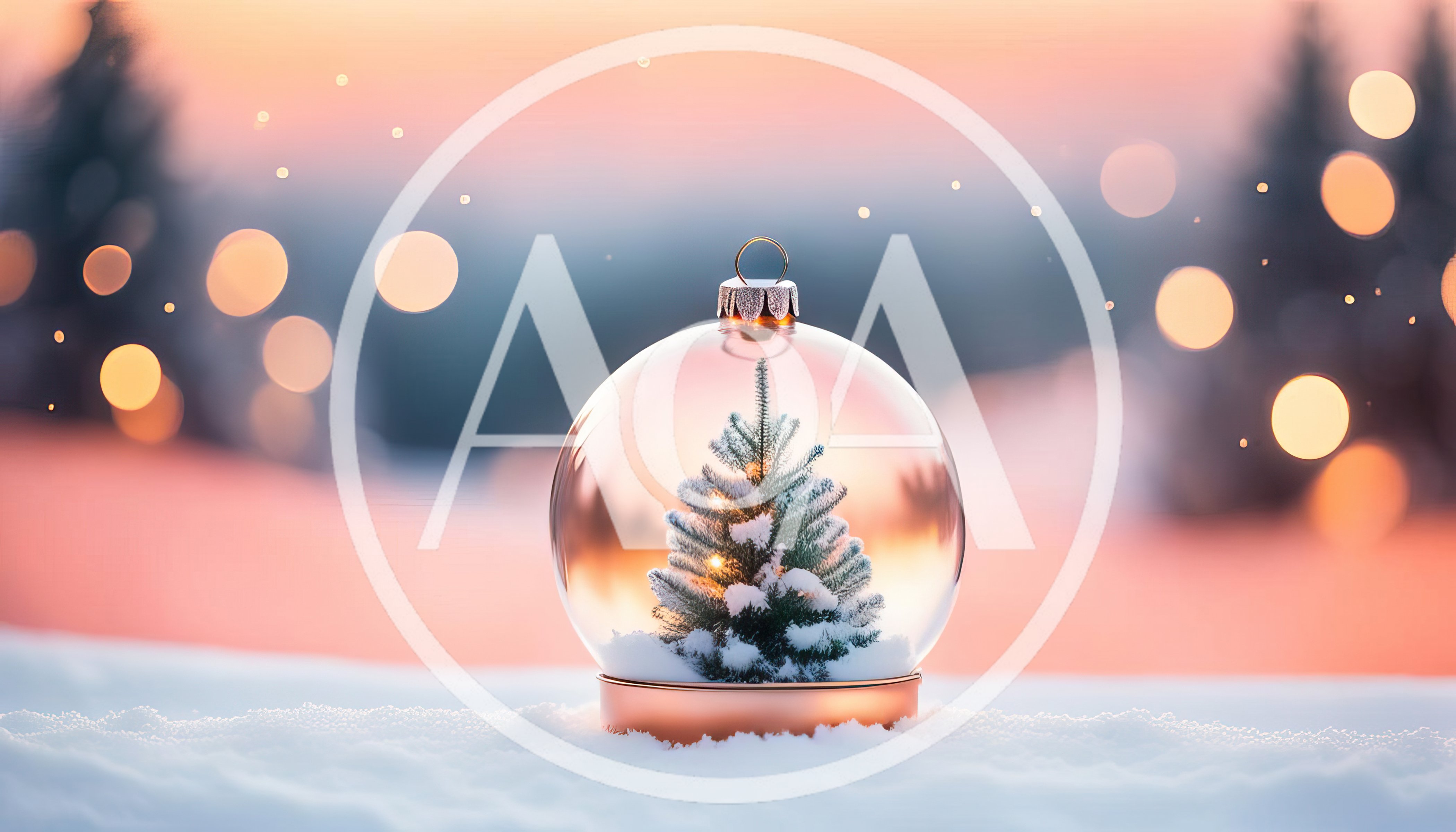 Christmas Tree Ornament With Miniature Pine Tree