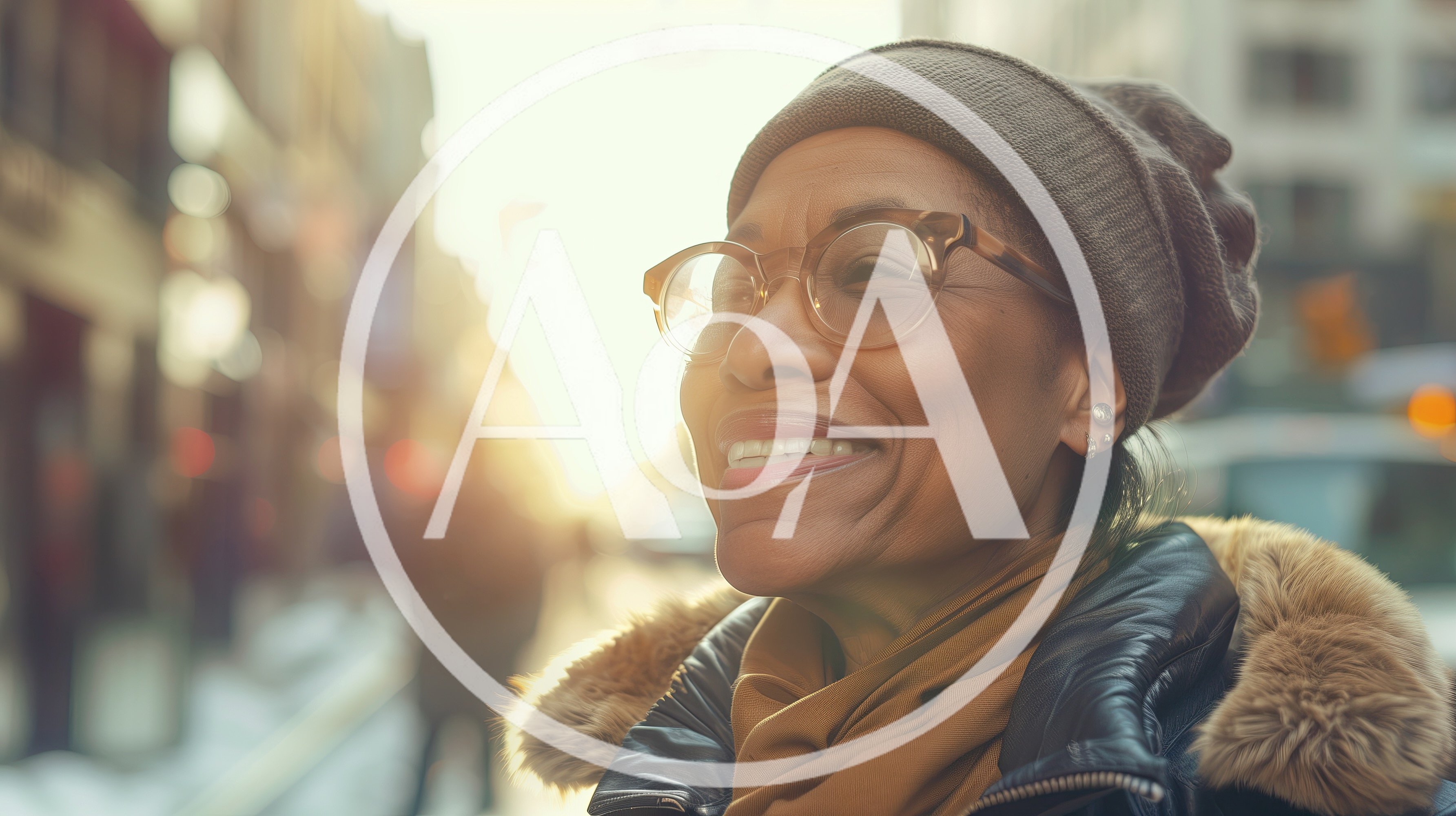 Smiling Mature Woman Wearing Winter Clothing Outdoors