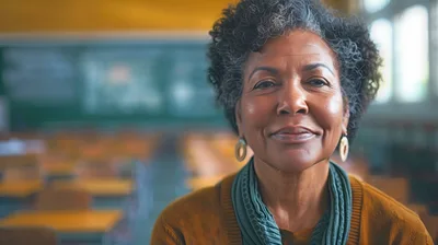 Portrait Of A Mature African American Female Teacher