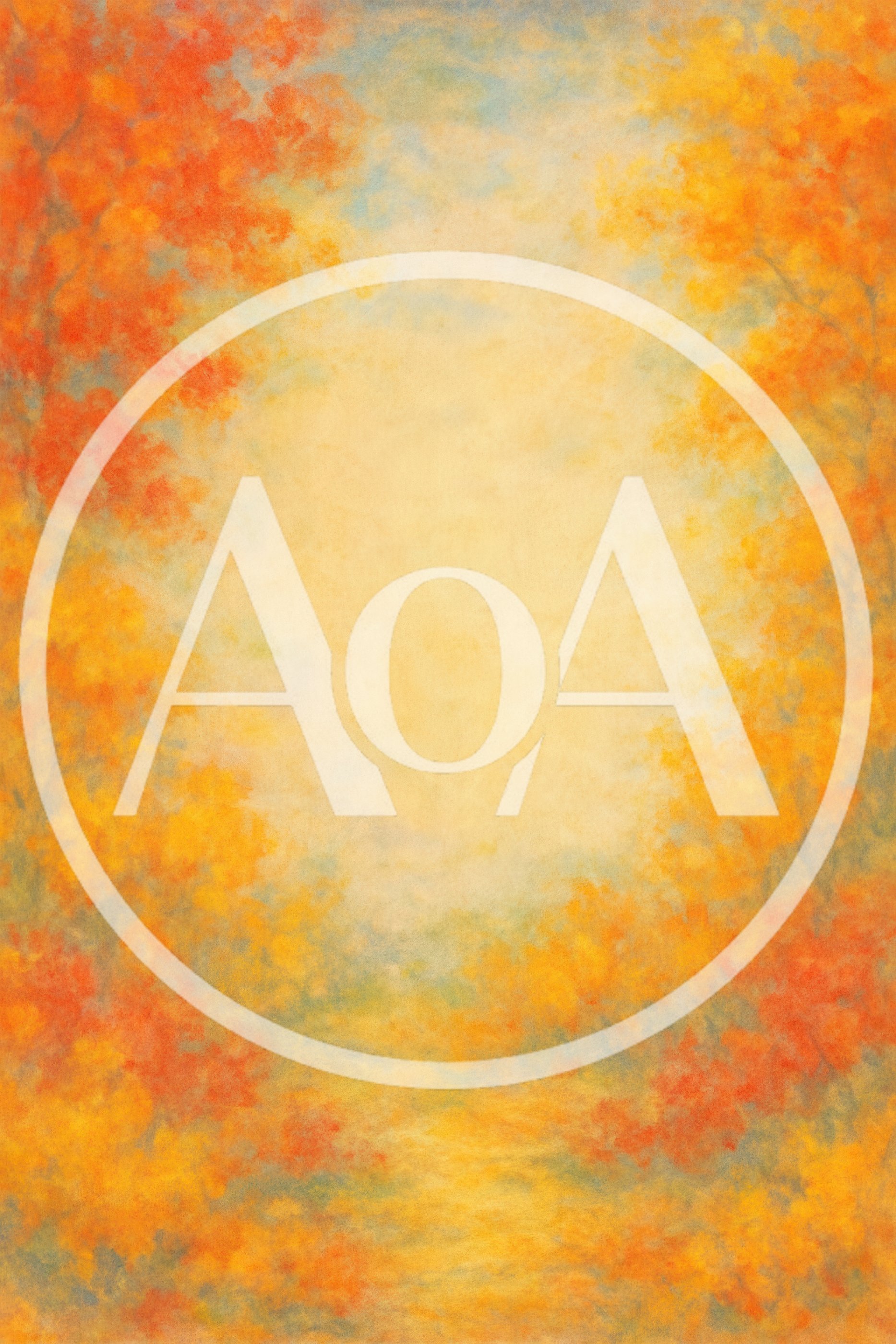 Abstract Autumn Forest Background With Warm Golden Light