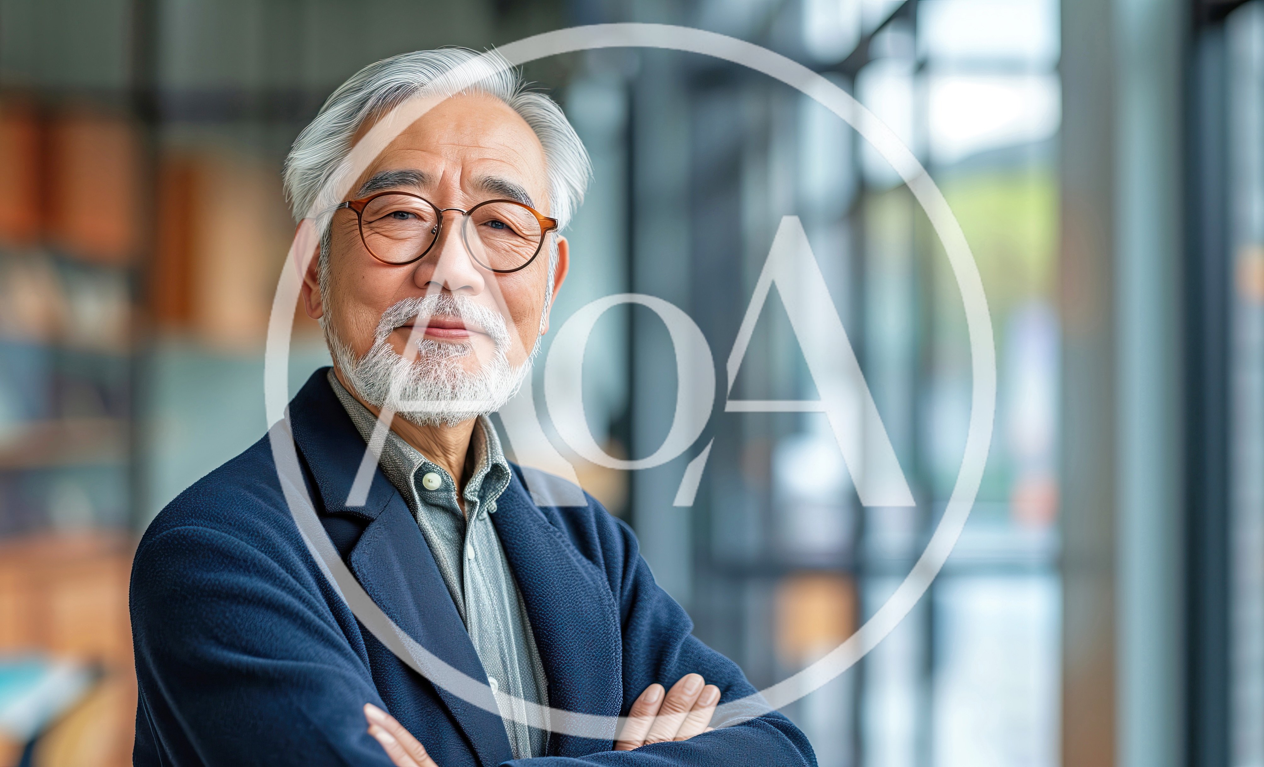 Portrait Of A Sophisticated Senior Asian Businessman