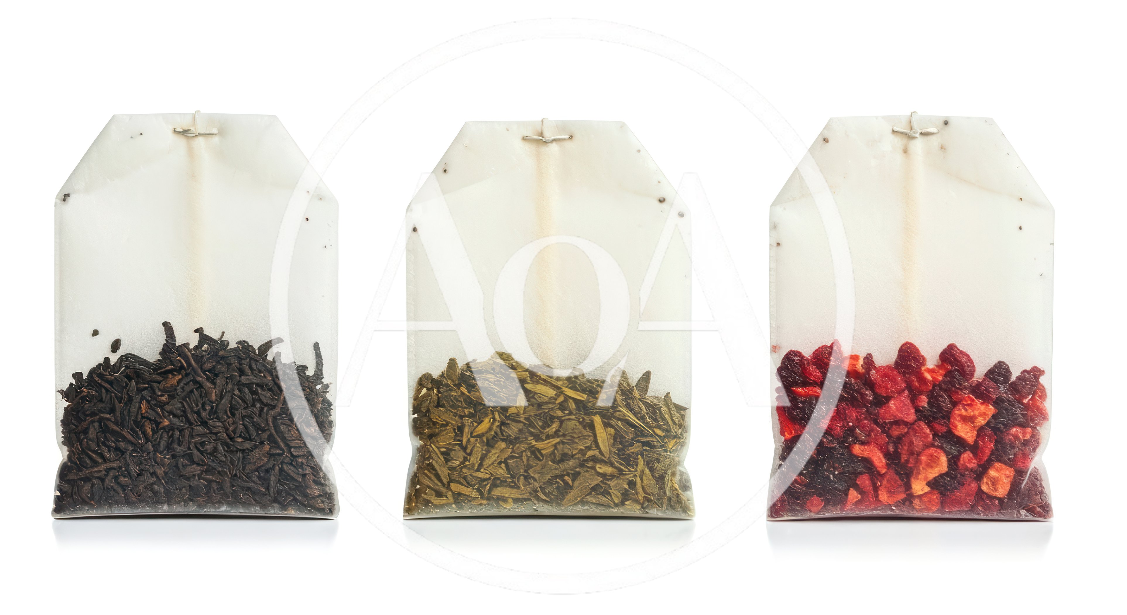 Three Different Types Of Tea Bags