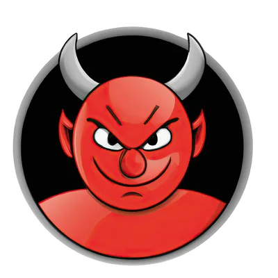 Red Devil Cartoon Character Icon