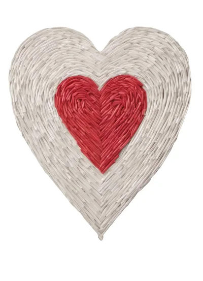 Woven Paper Heart Craft Decoration