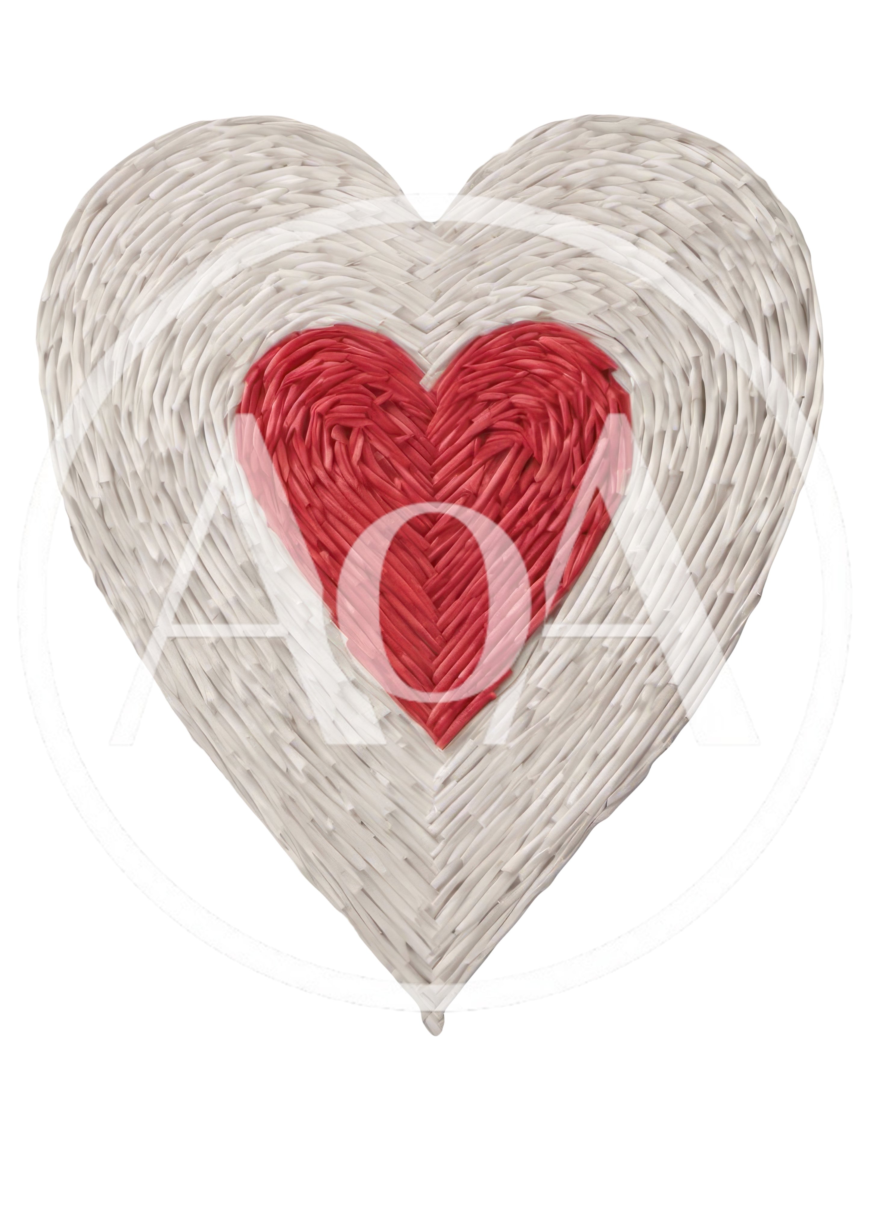 Woven Paper Heart Craft Decoration