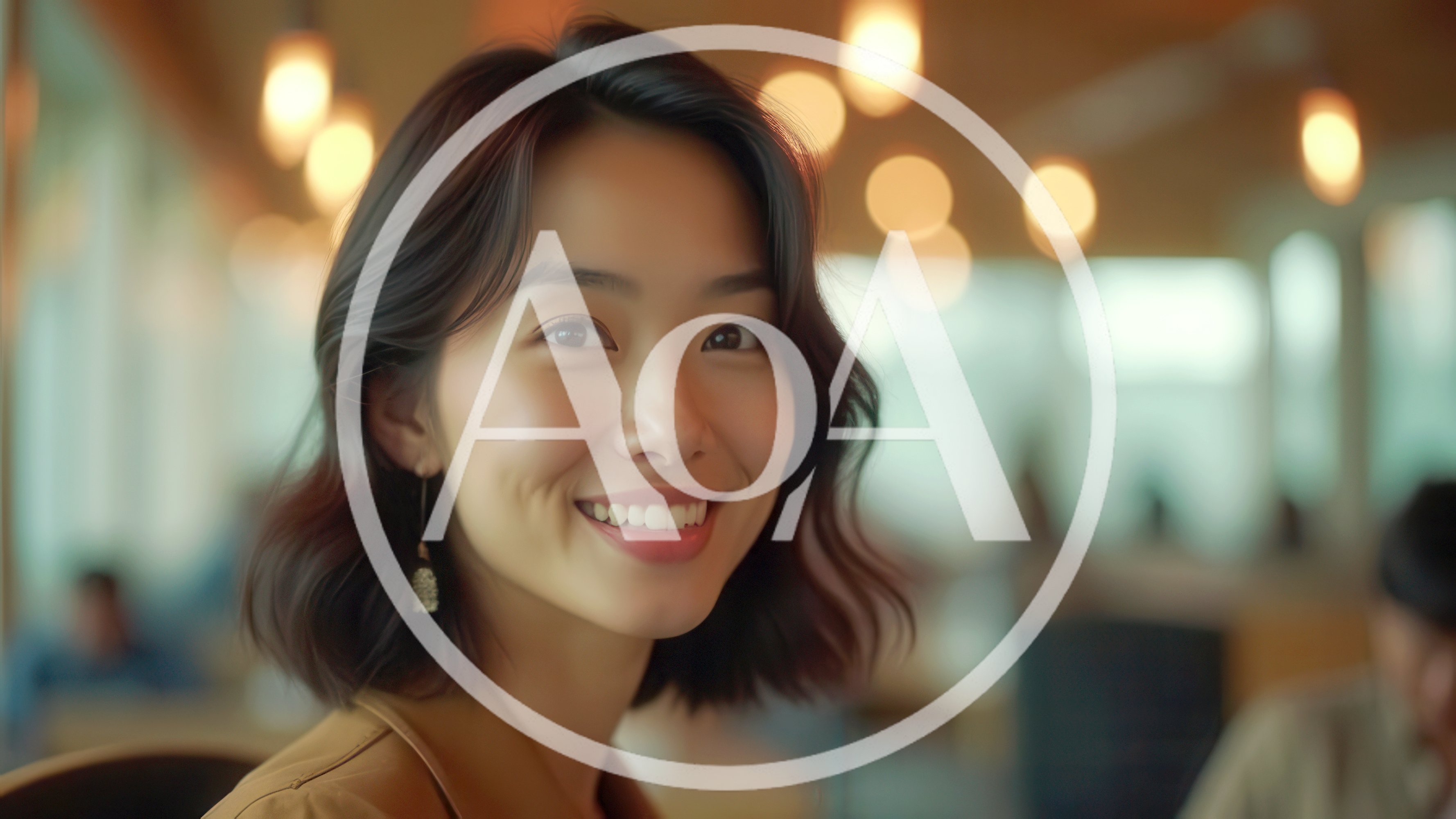 Portrait Of A Smiling Young Asian Woman