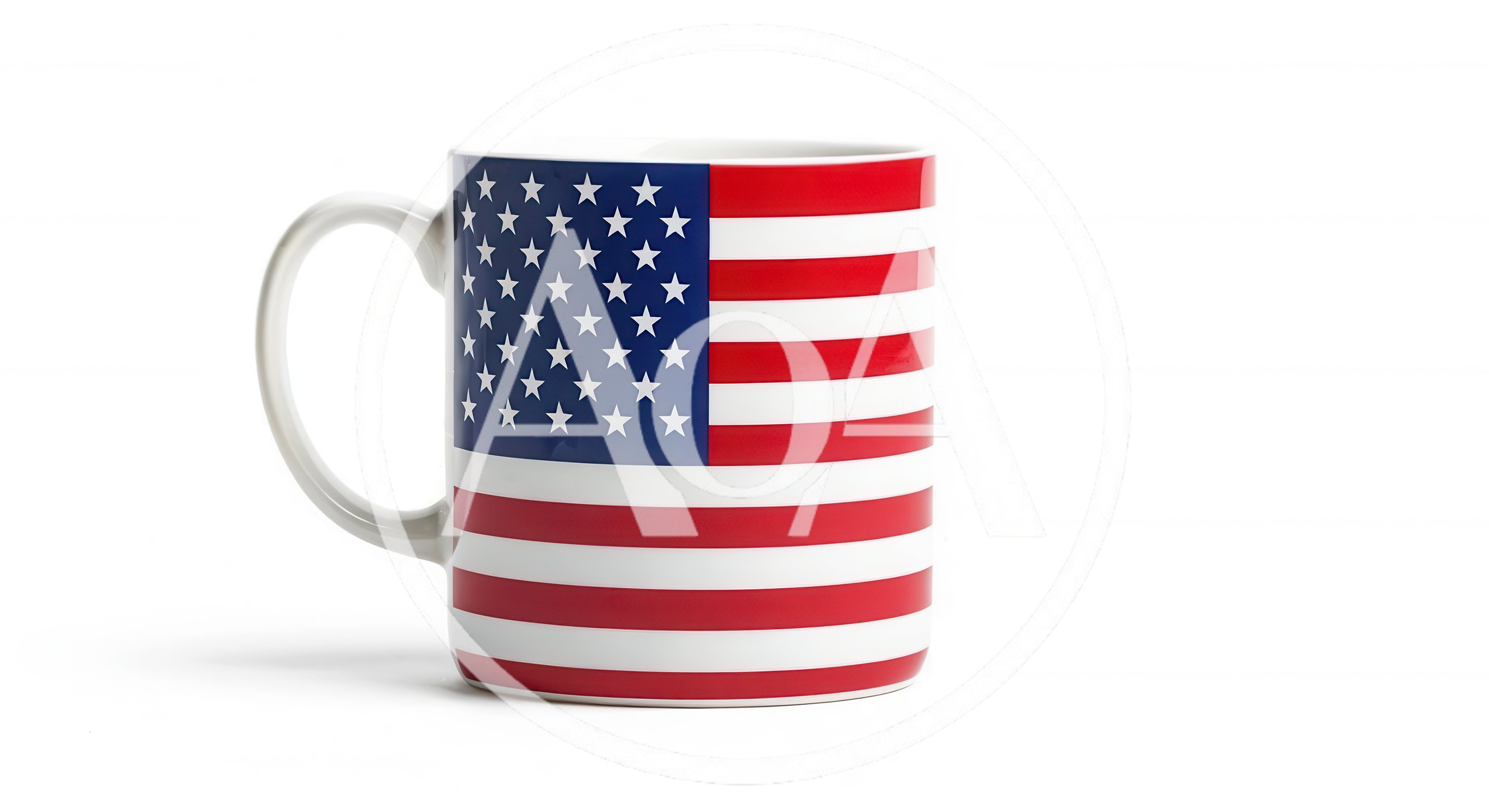 American Flag Pattern Ceramic Coffee Mug