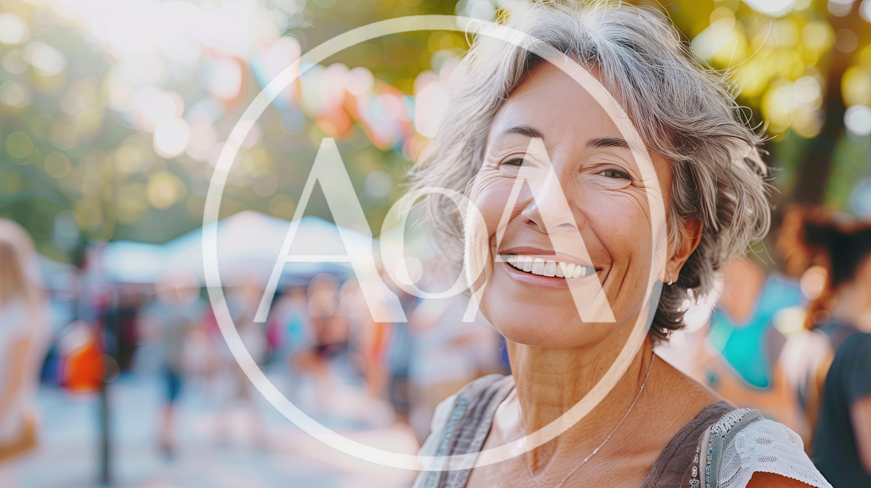 Portrait Of A Smiling Mature Woman Outdoors