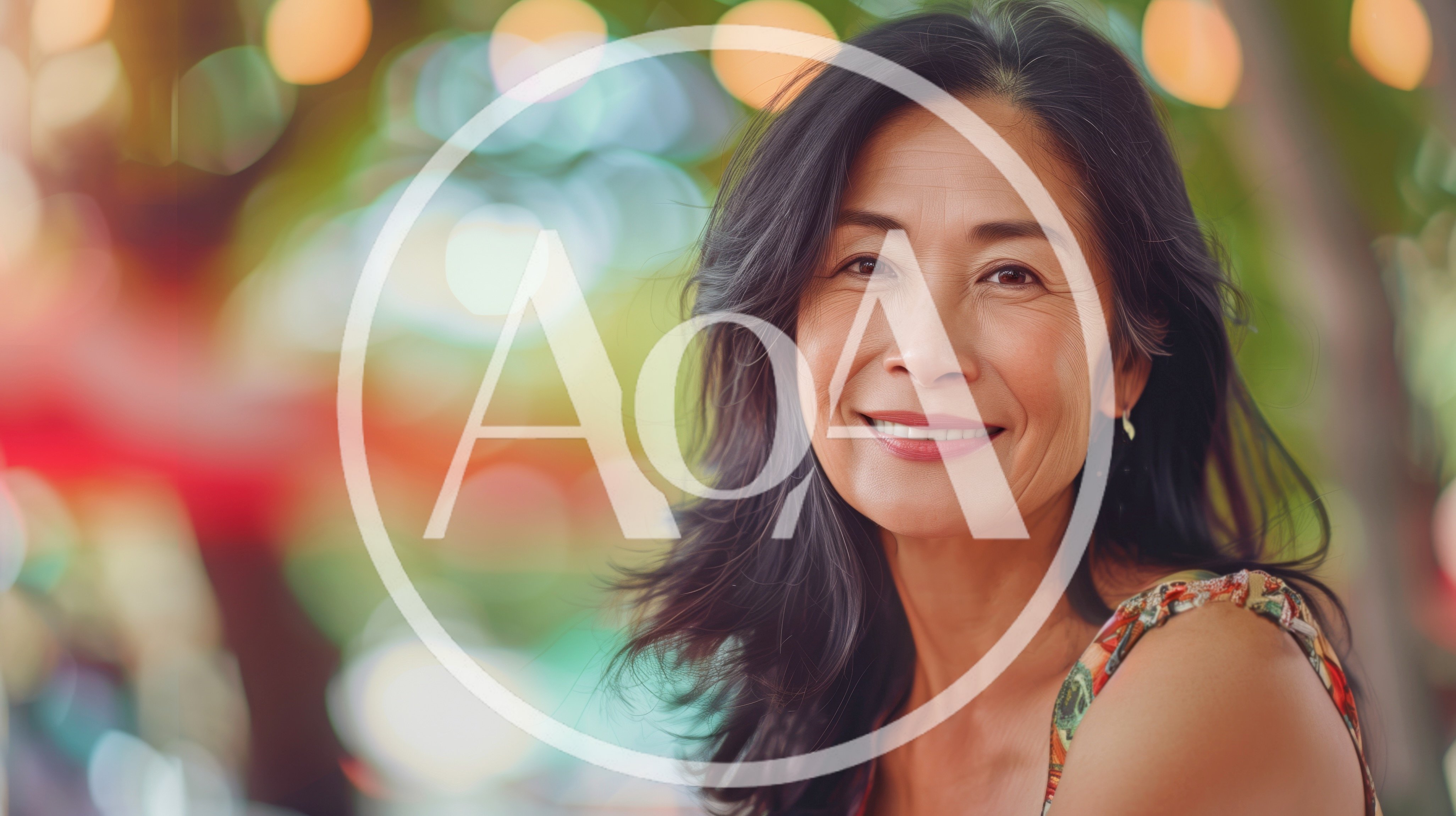 Portrait Of A Smiling Mature Asian Woman