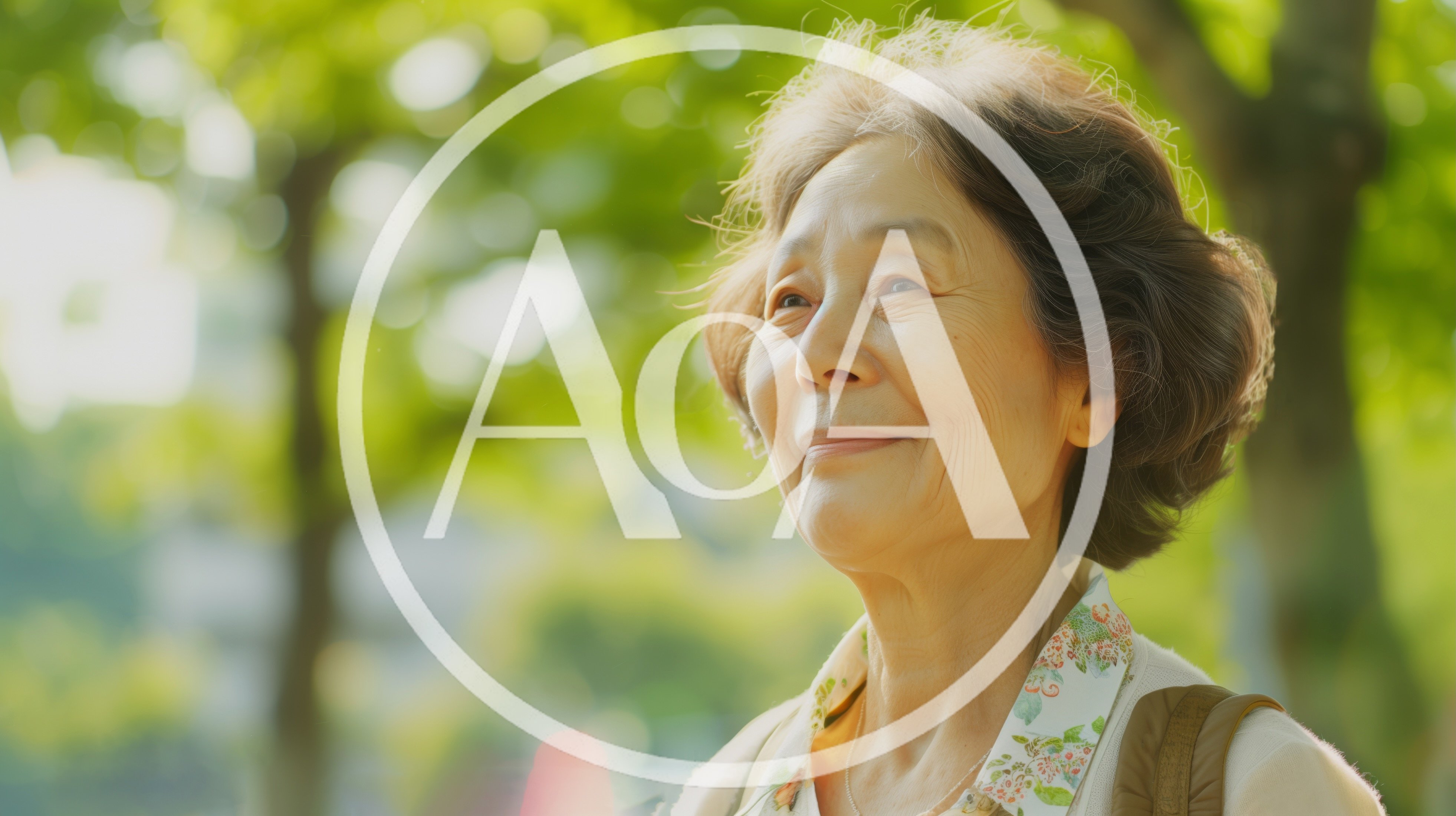 Portrait Of A Smiling Senior Woman Outdoors