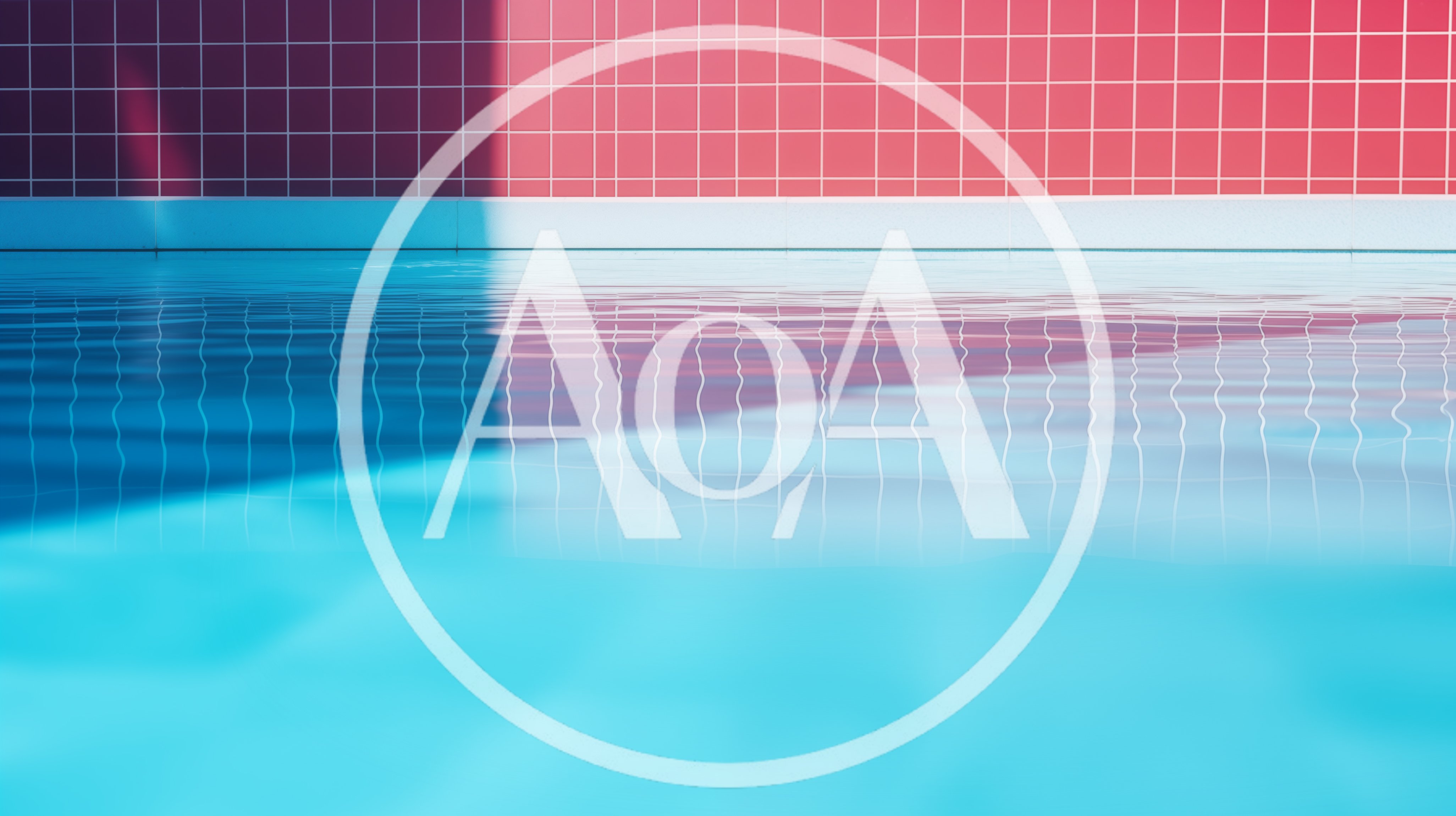 Reflections On The Surface Of A Swimming Pool