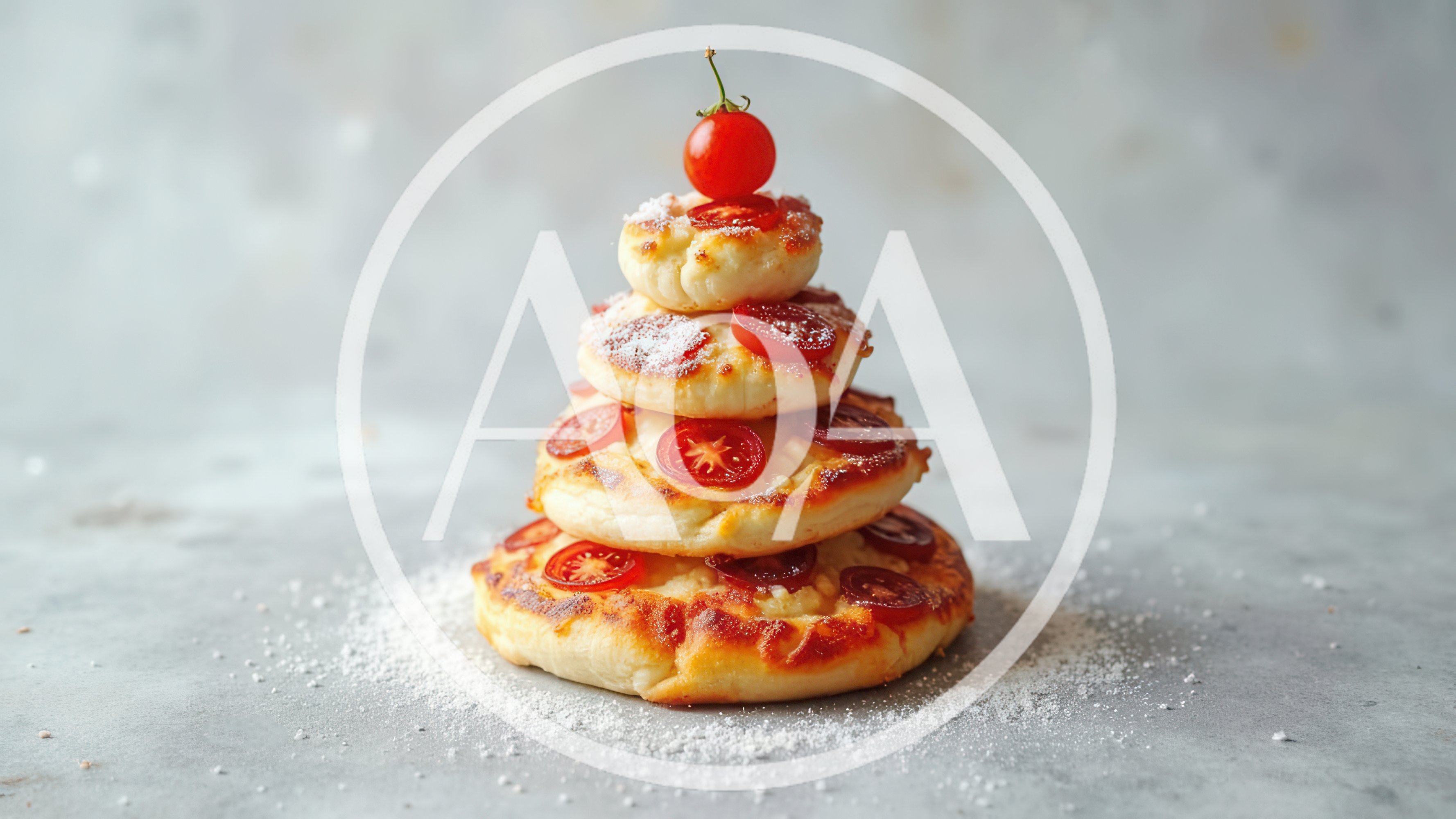 Christmas Tree Made Of Savory Cheese Pancakes