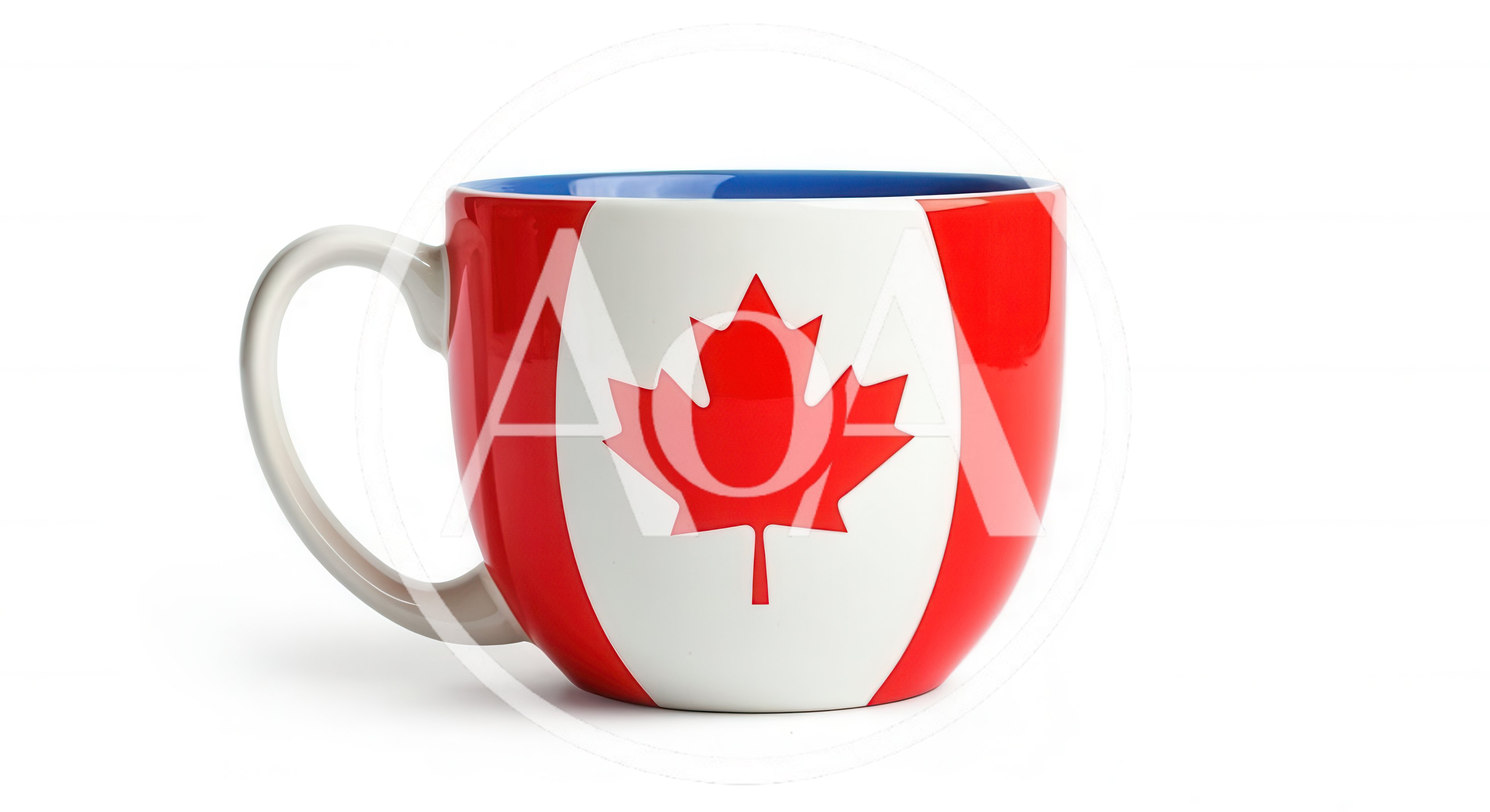 Canadian Flag Ceramic Coffee Mug Isolated On White