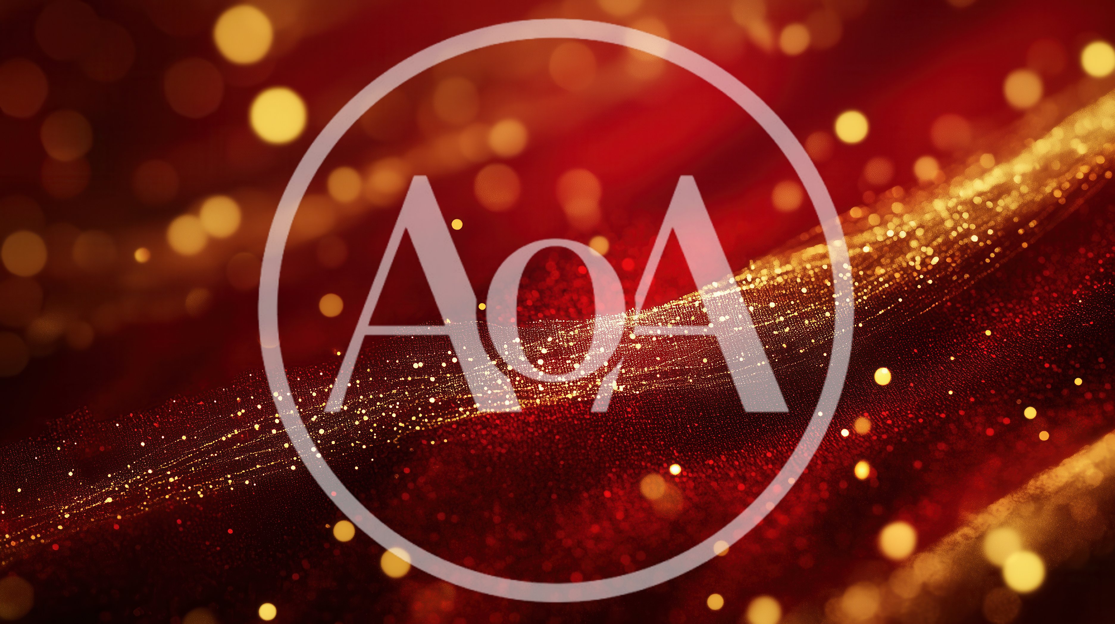 Abstract Red And Gold Glittering Wave Background