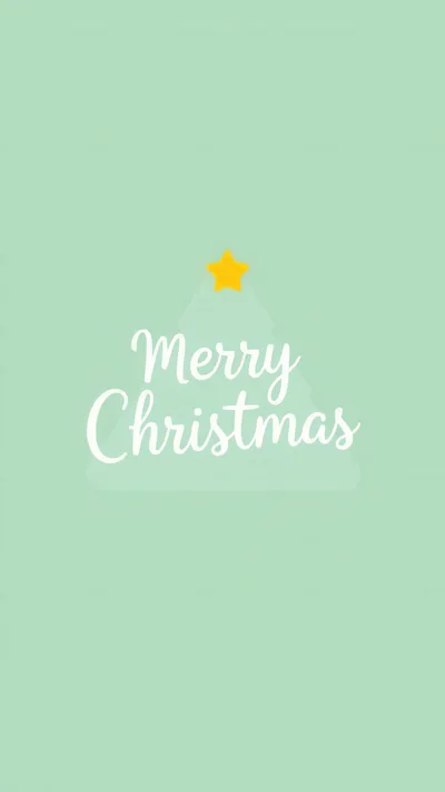 Minimalist Merry Christmas Greeting Card Design
