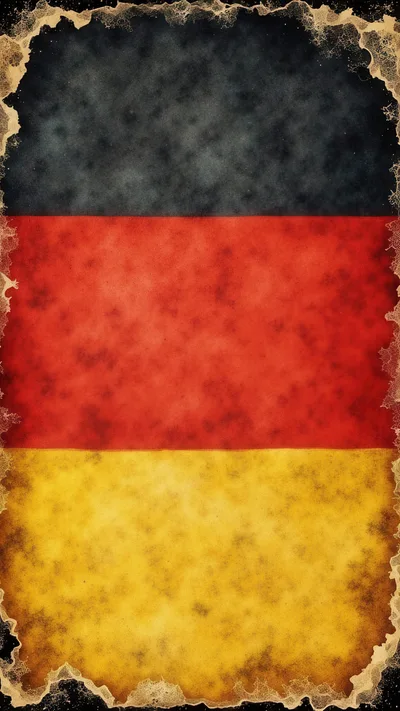 Vintage Grunge Style Flag Of Germany