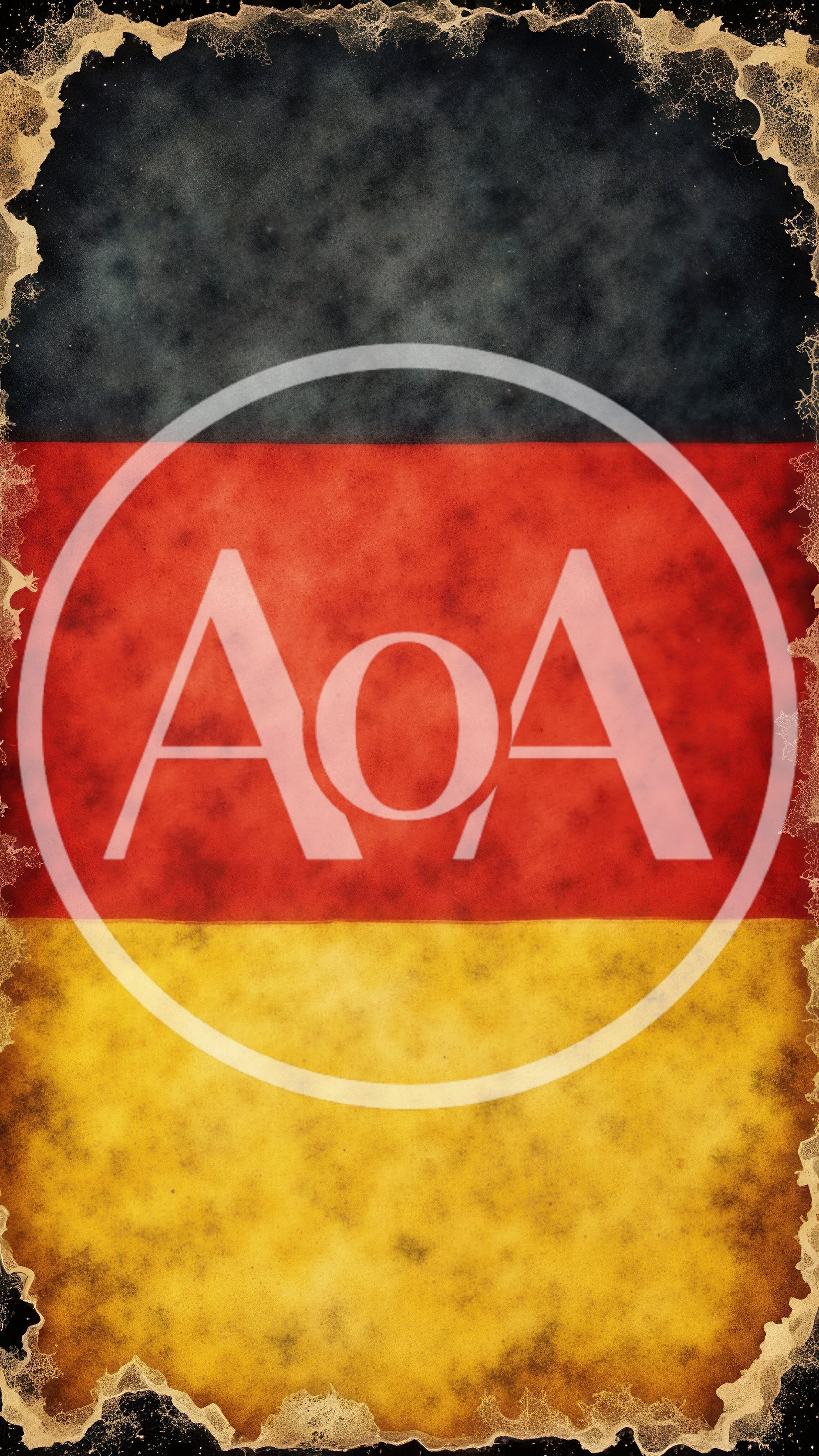 Vintage Grunge Style Flag Of Germany
