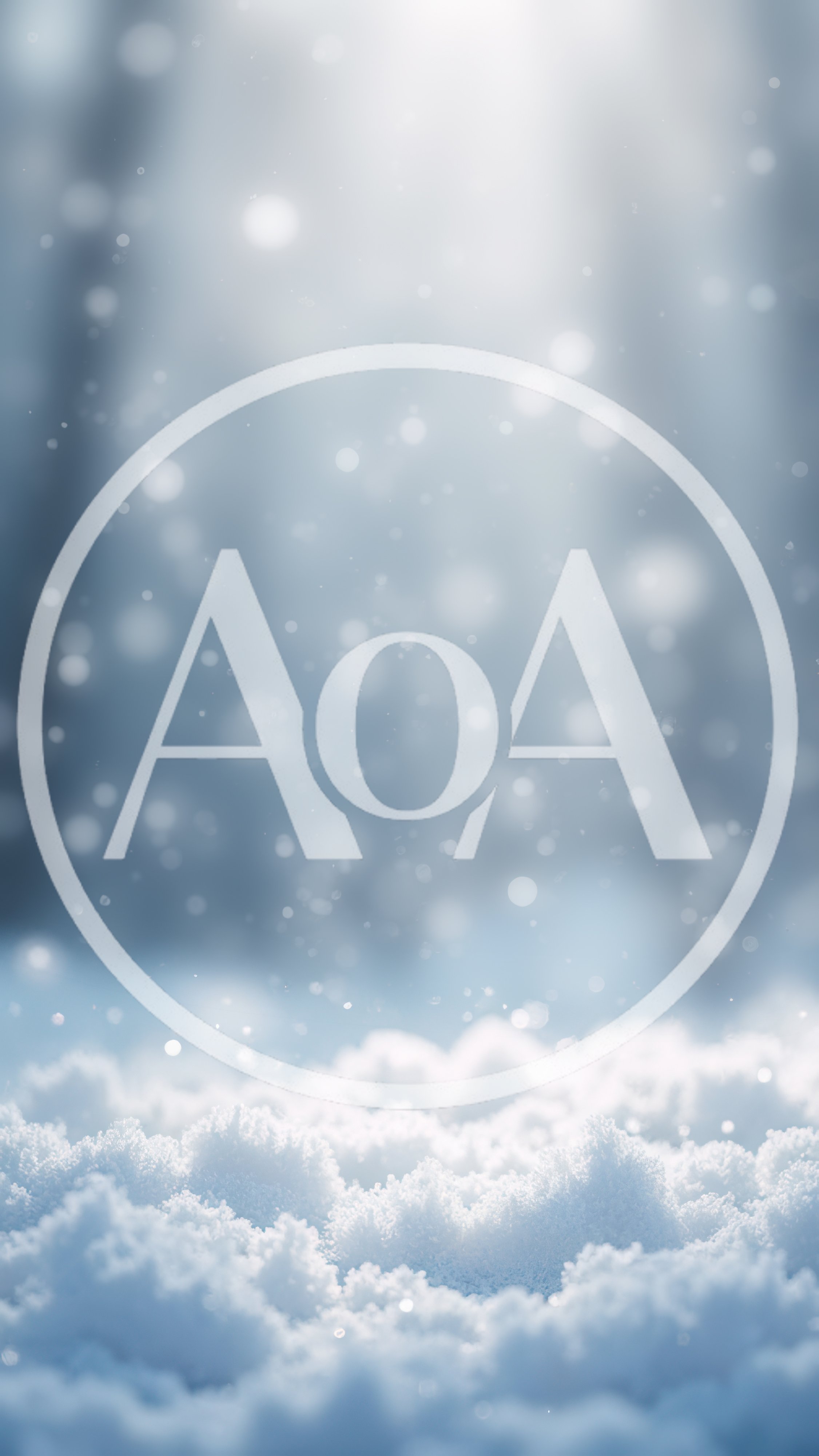 Soft Focus Winter Snow Background With Bokeh Light