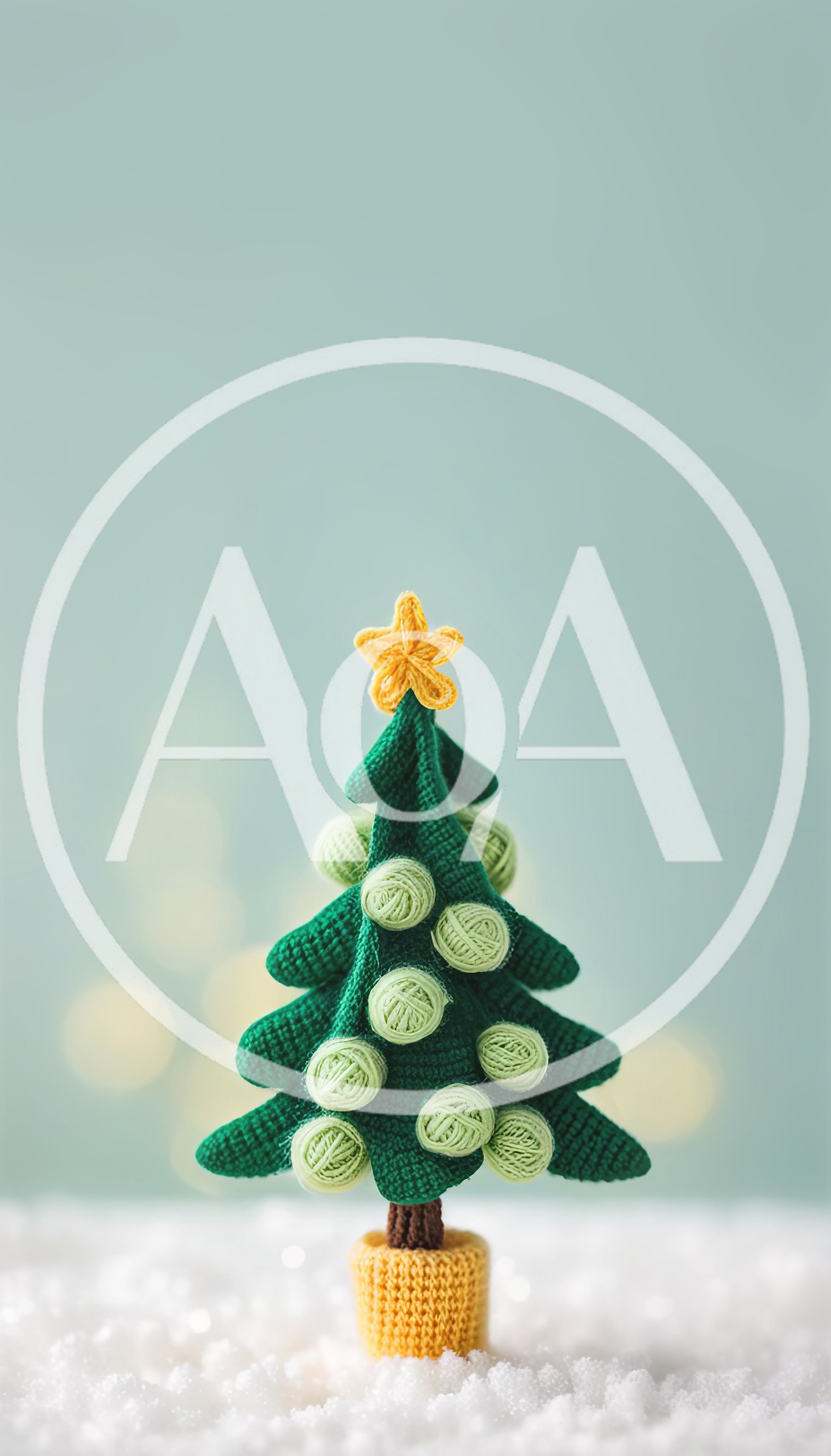 Handmade Knitted Christmas Tree Decoration