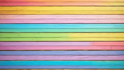 Pastel Colored Wooden Planks Background